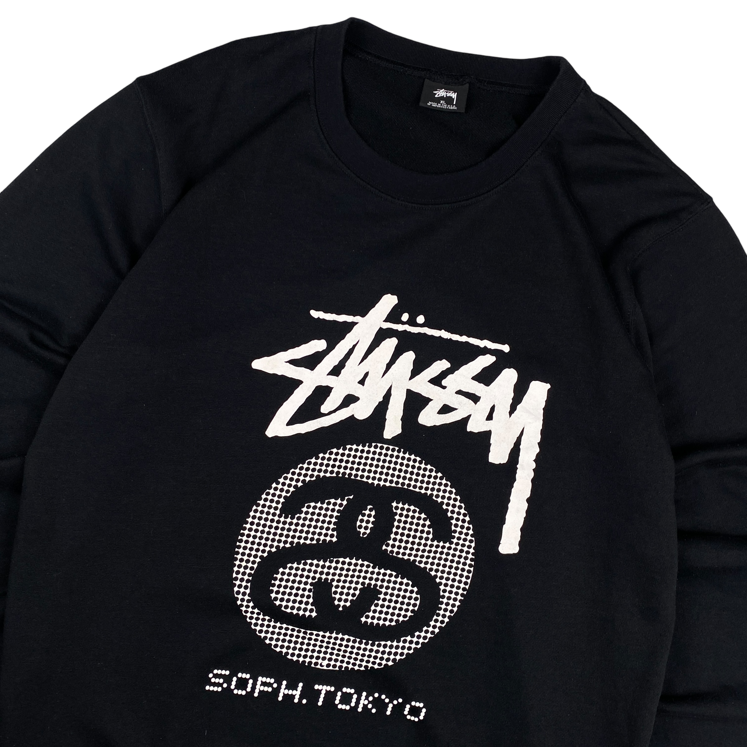 Stussy Black Tokyo Crewneck