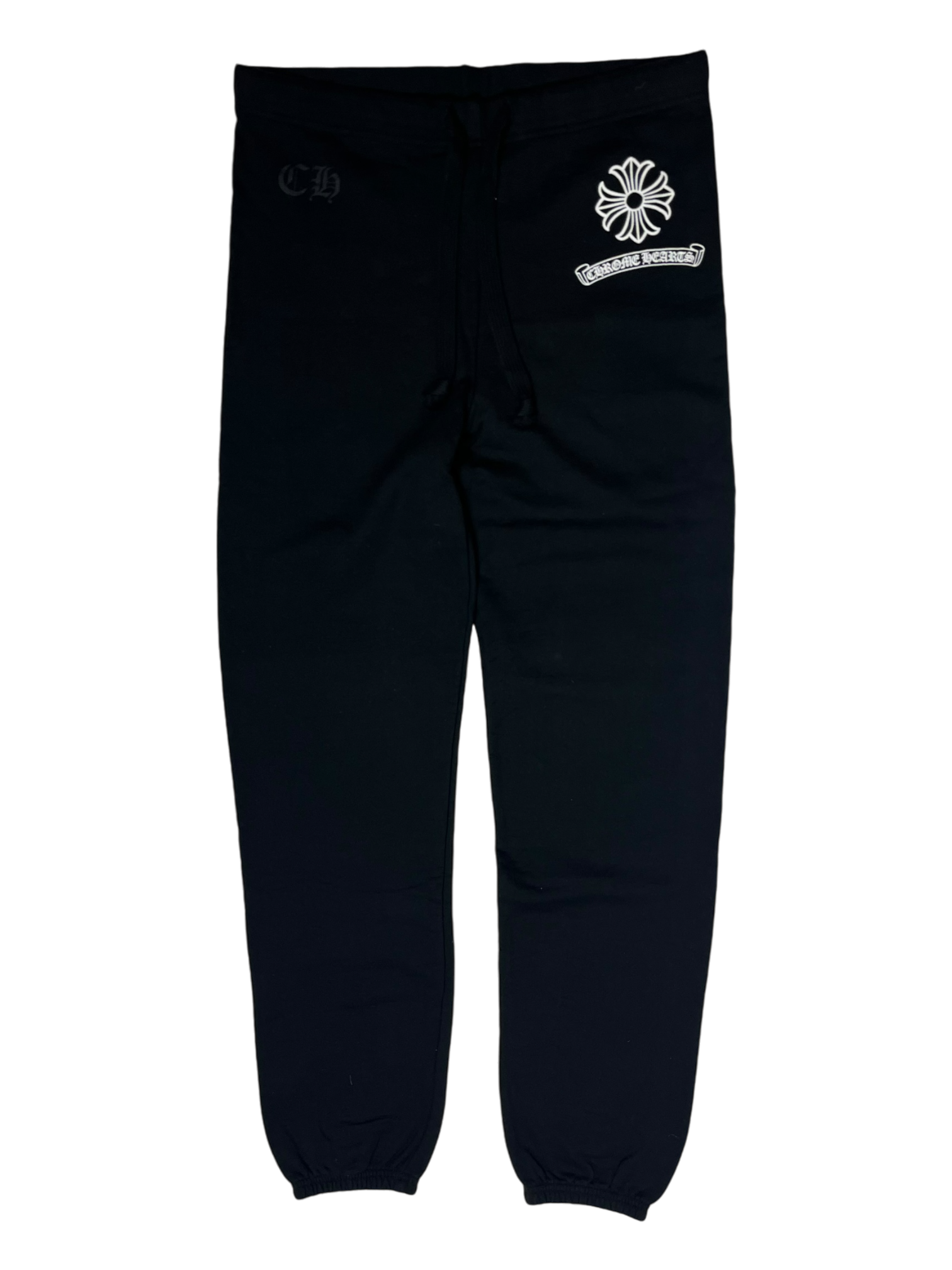 Chrome Hearts Black Dagger Tonal Logo Sweatpants