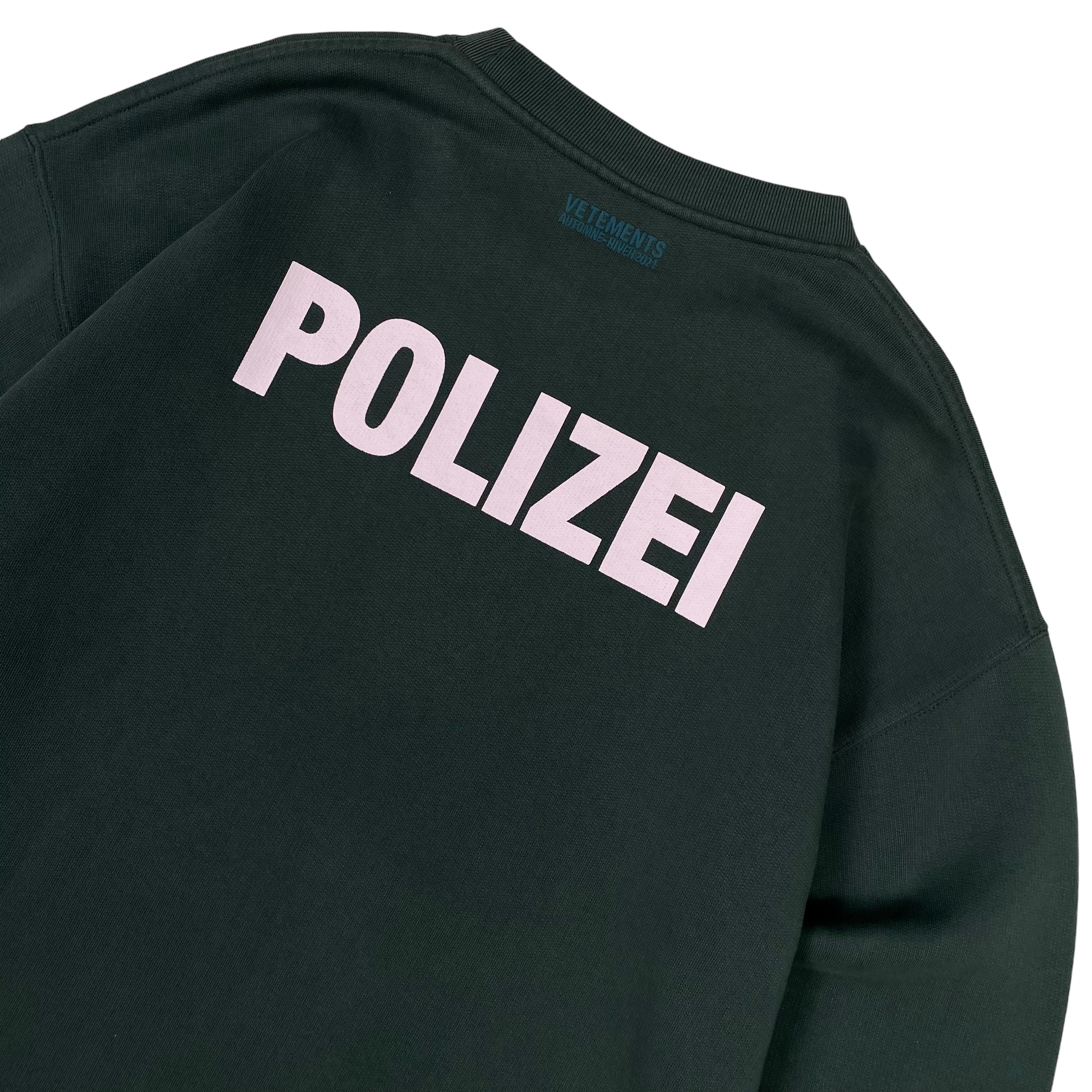 Vetements Green Polizei Crewneck