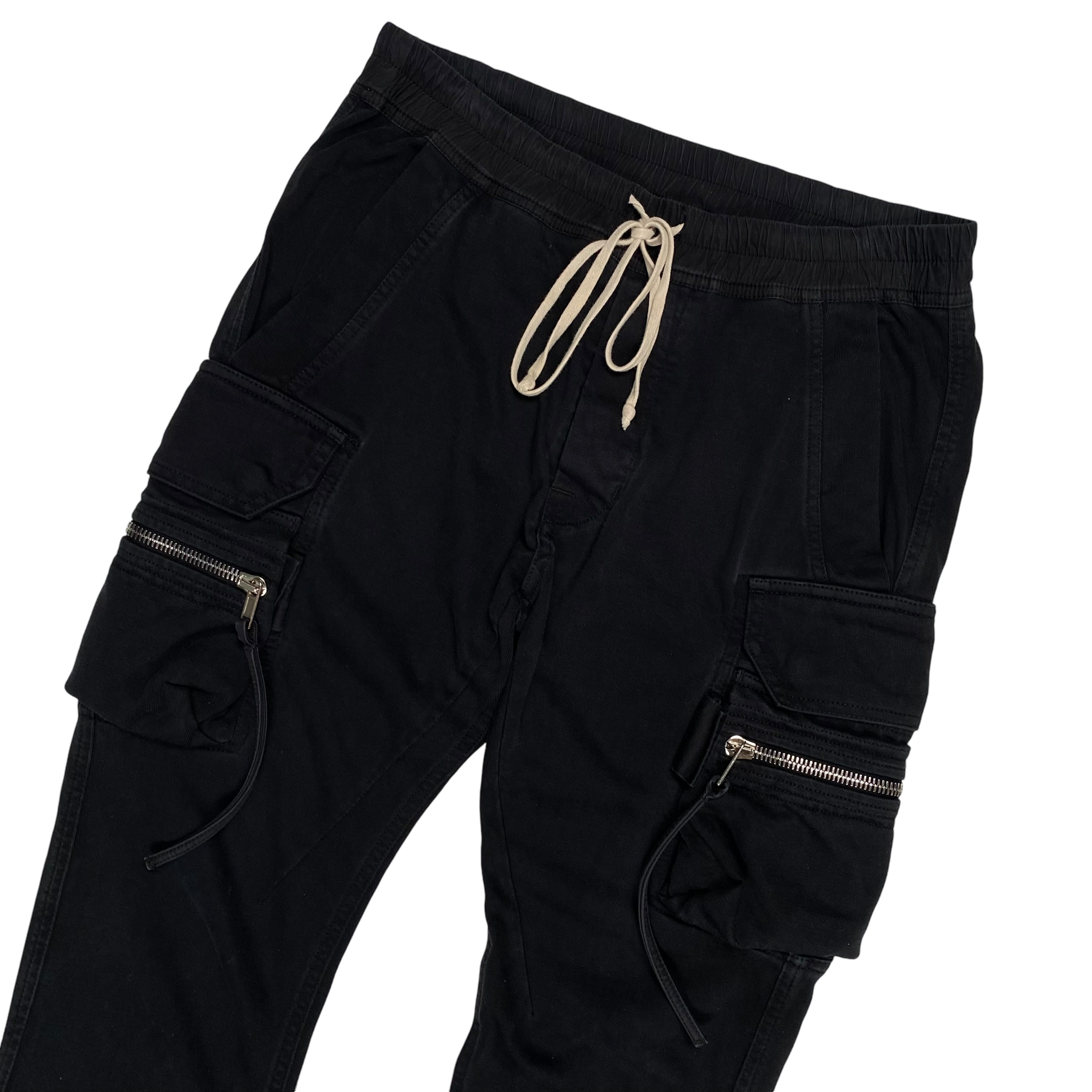 Rick Owens Black Zip Darkshdw Joggers