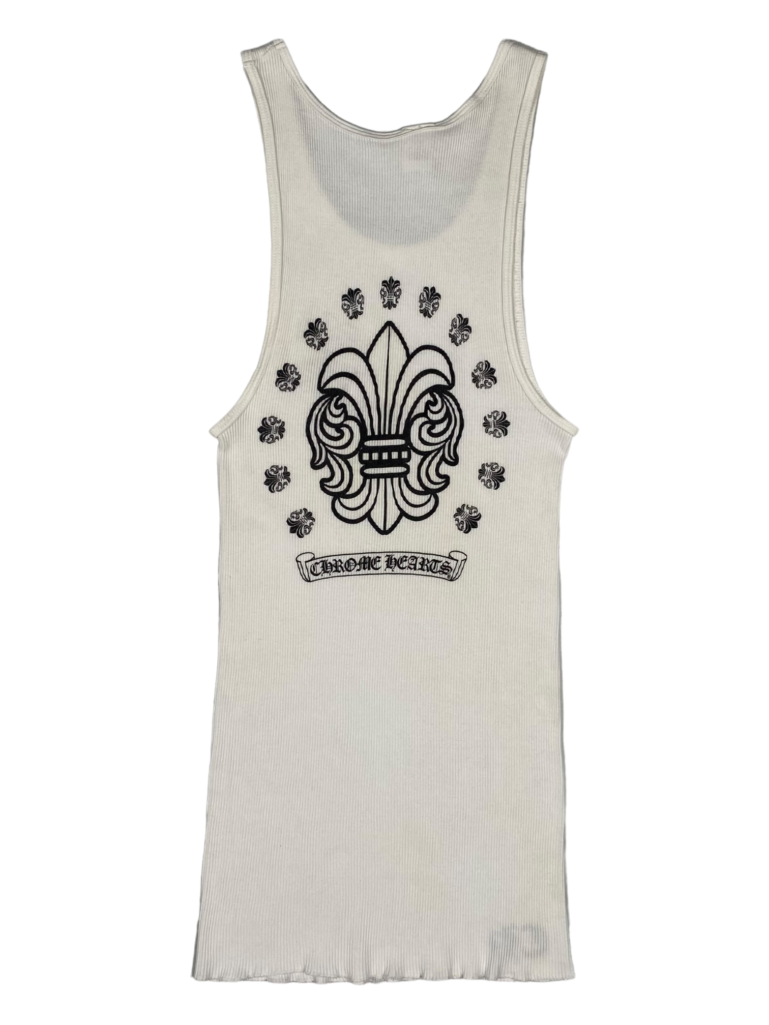 Chrome Hearts White Dagger Logo Tank Top