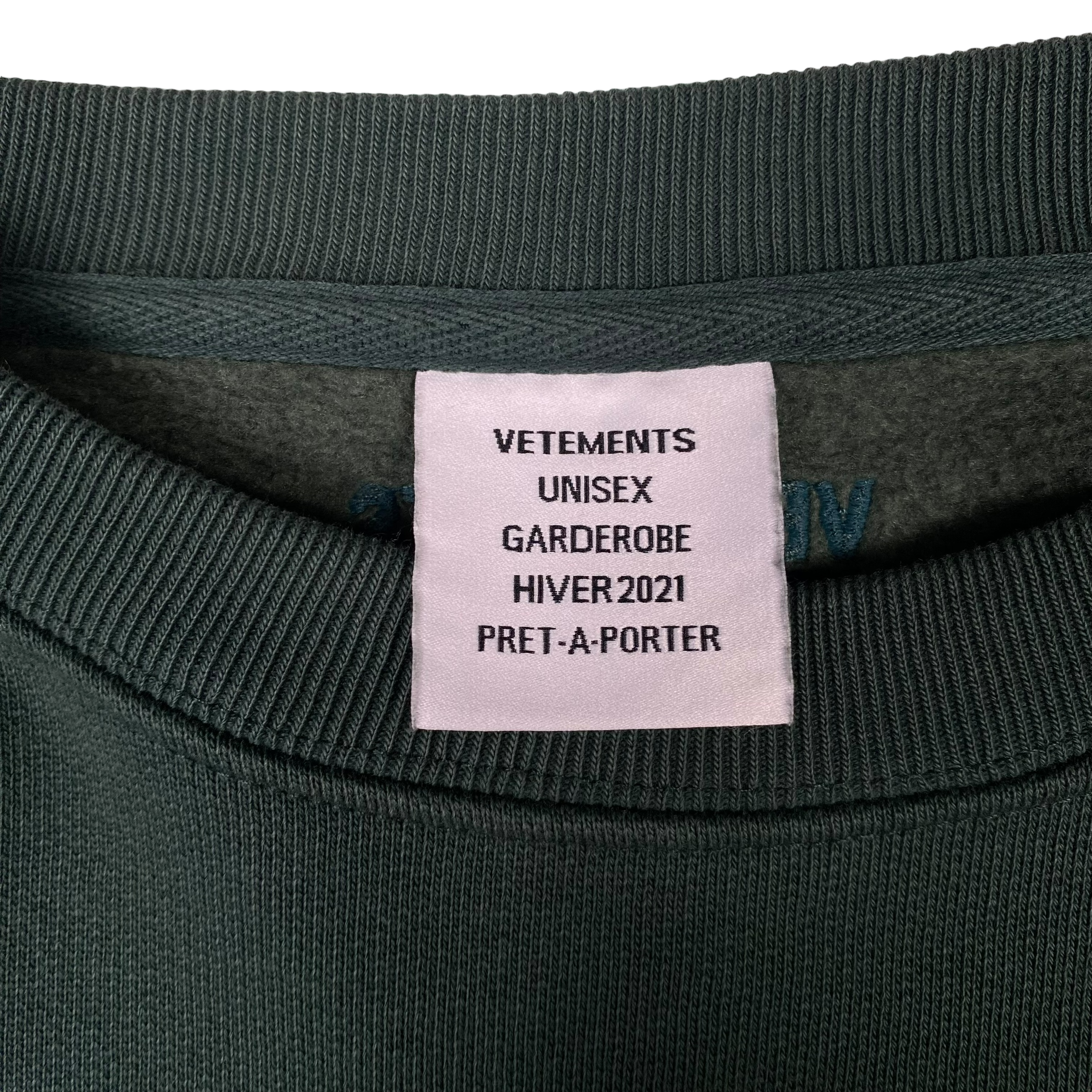 Vetements Green Polizei Crewneck