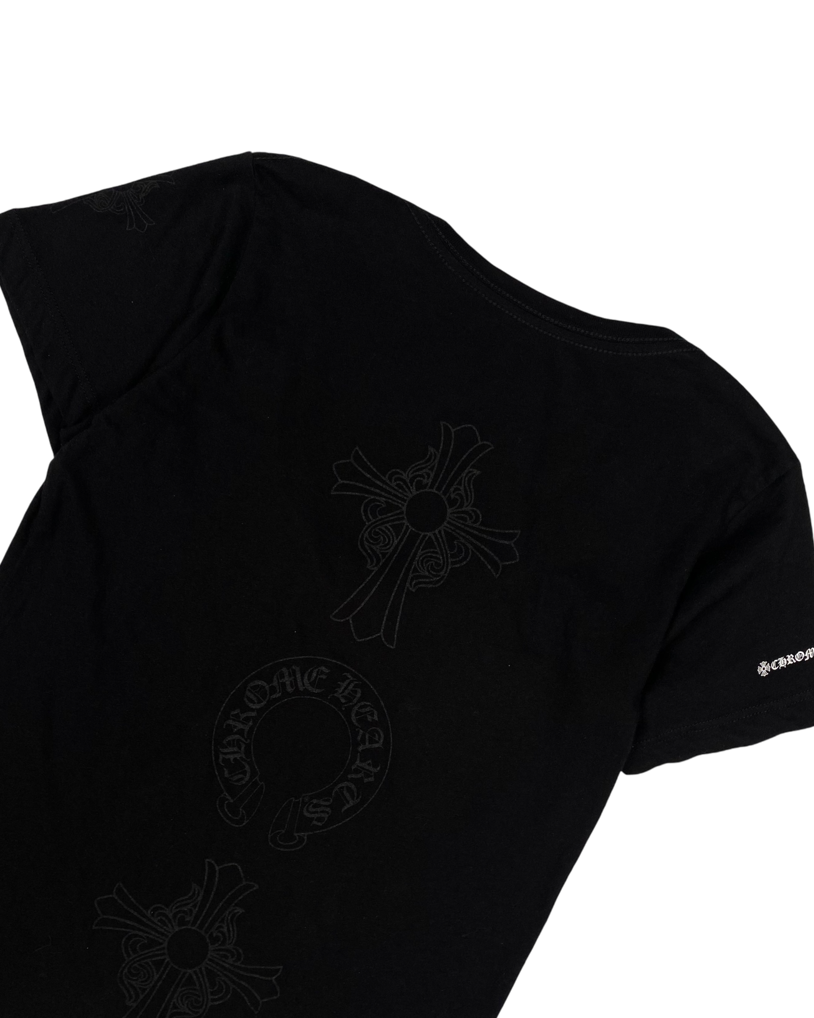 Chrome Hearts Wmns Black Tonal Logo Tee