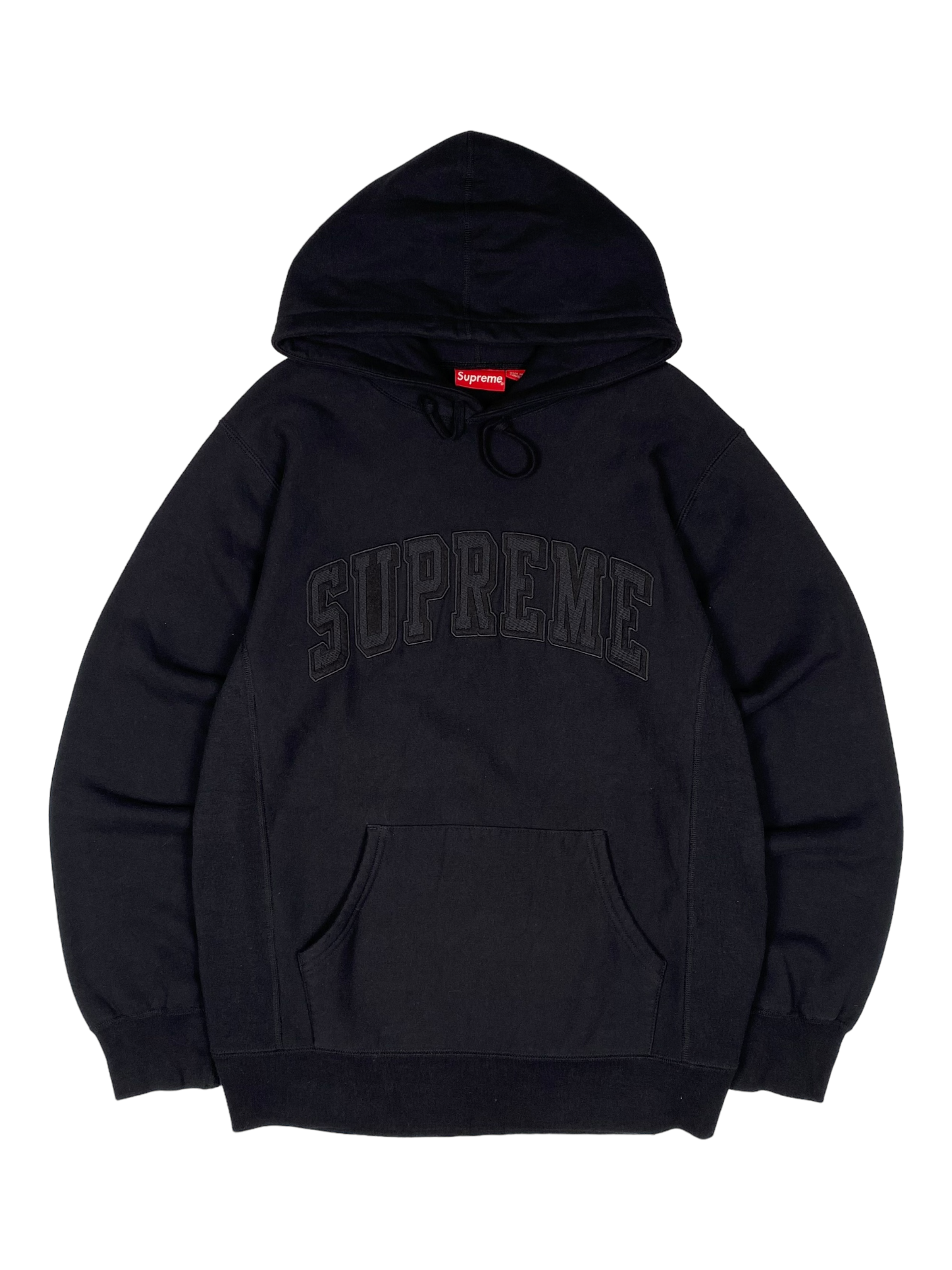 Supreme Black Arc Logo Hoodie