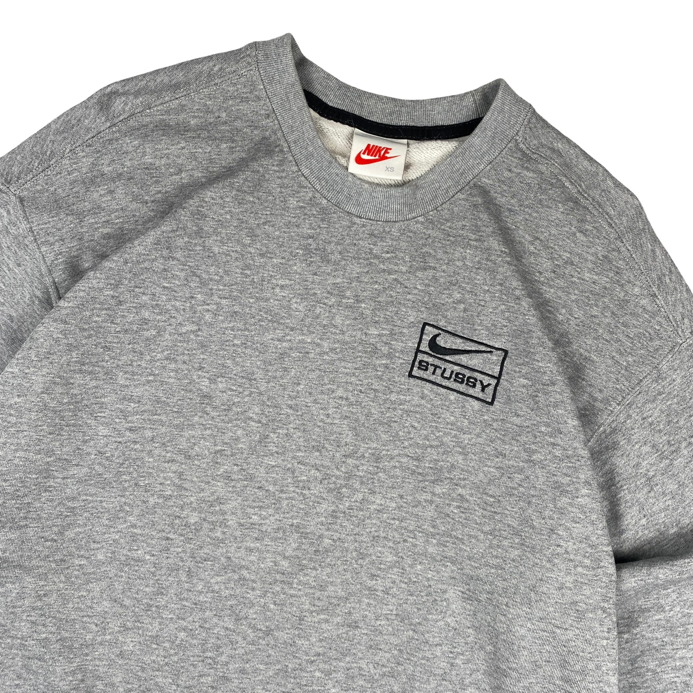 Stussy x Nike Grey Crewneck