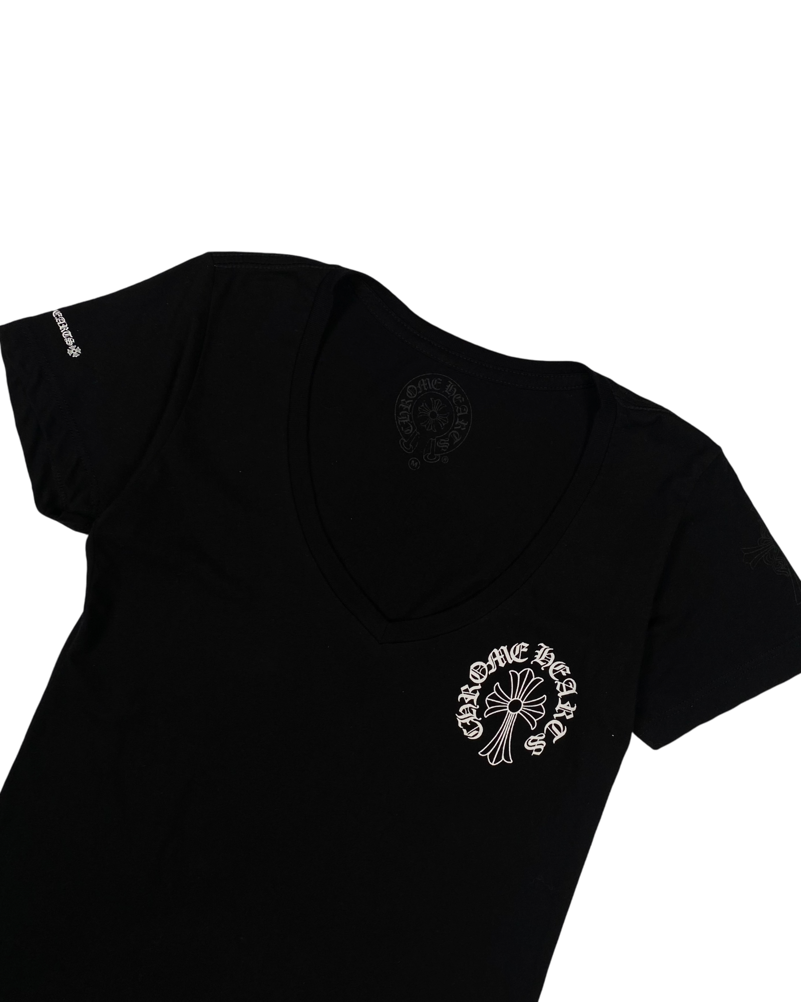 Chrome Hearts Wmns Black Tonal Logo Tee