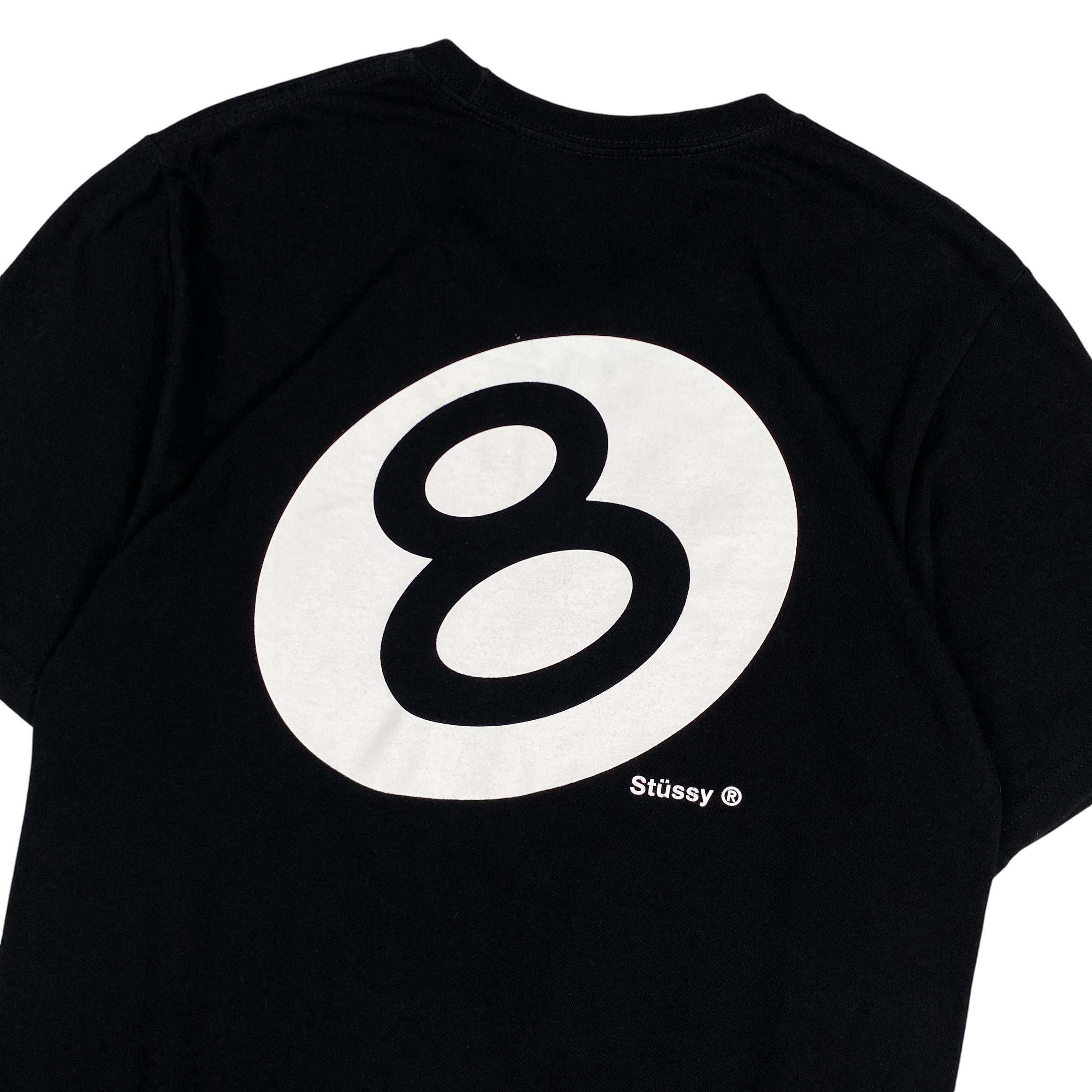 Stussy Black 8 Ball Logo Tee