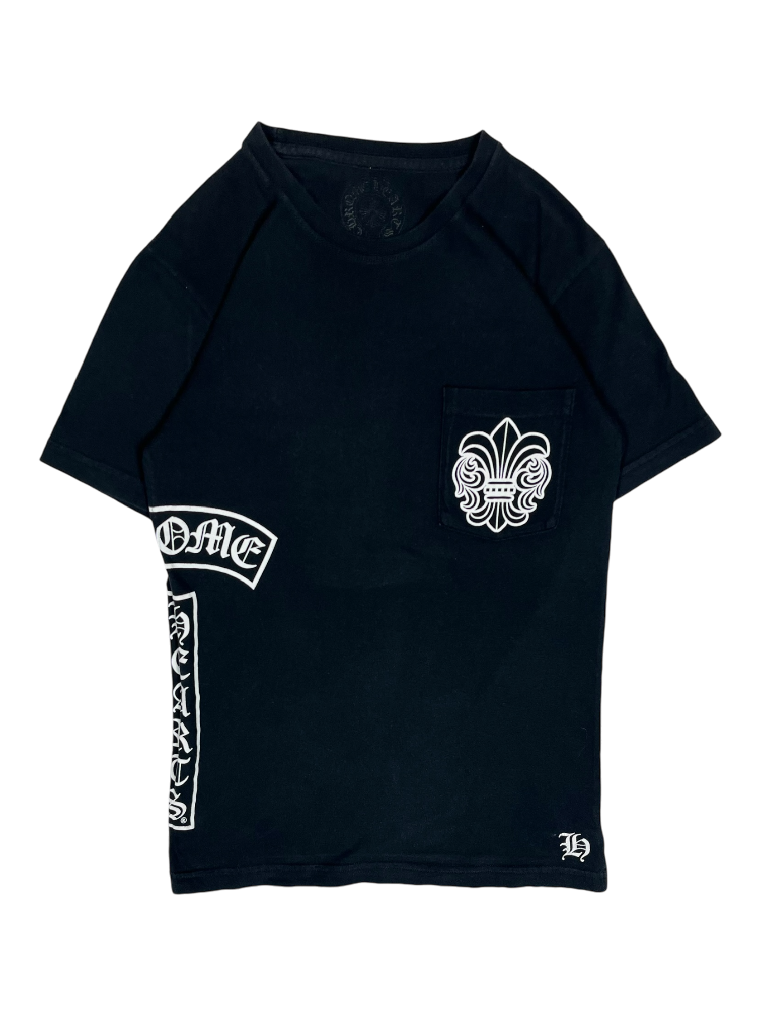 Chrome Hearts Black Floral Logo Tee