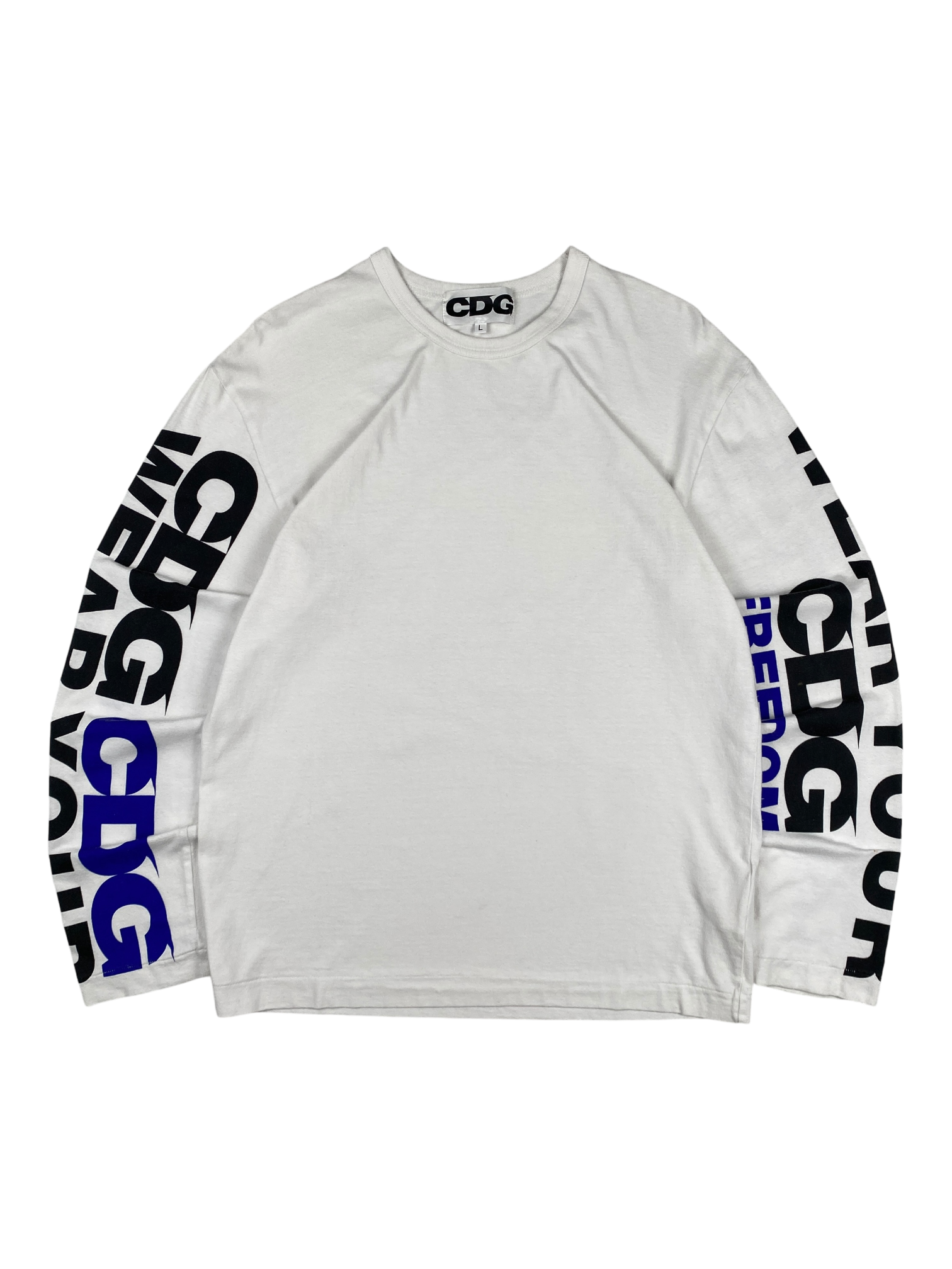 COMMEdesGARÇONS White Blue Longsleeve