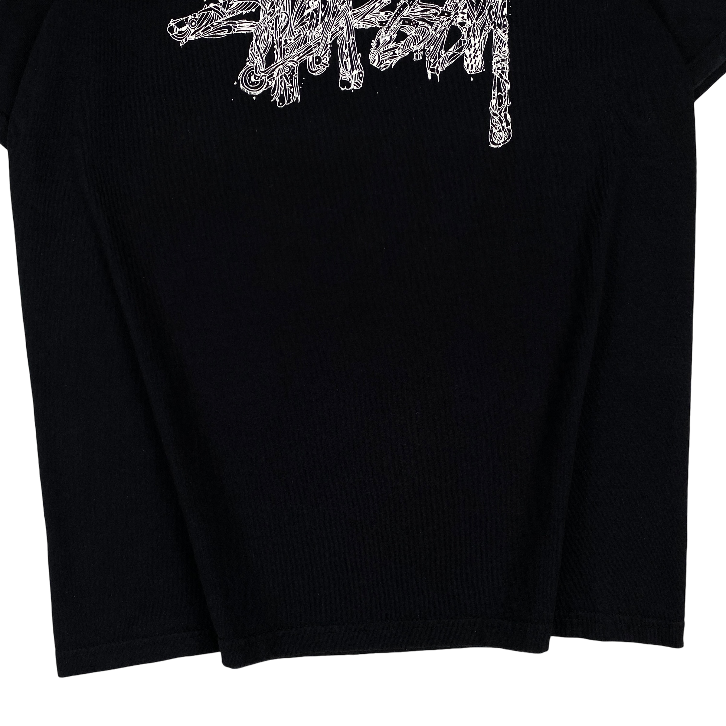 Stussy Black White Logo Tee