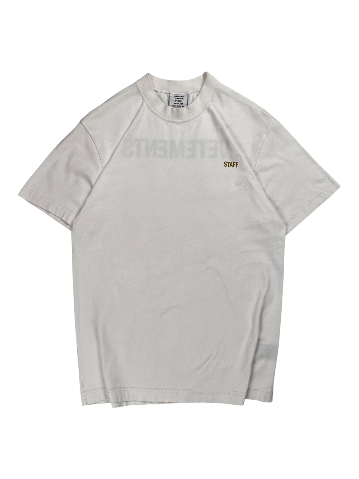 Vetements White Staff Tee