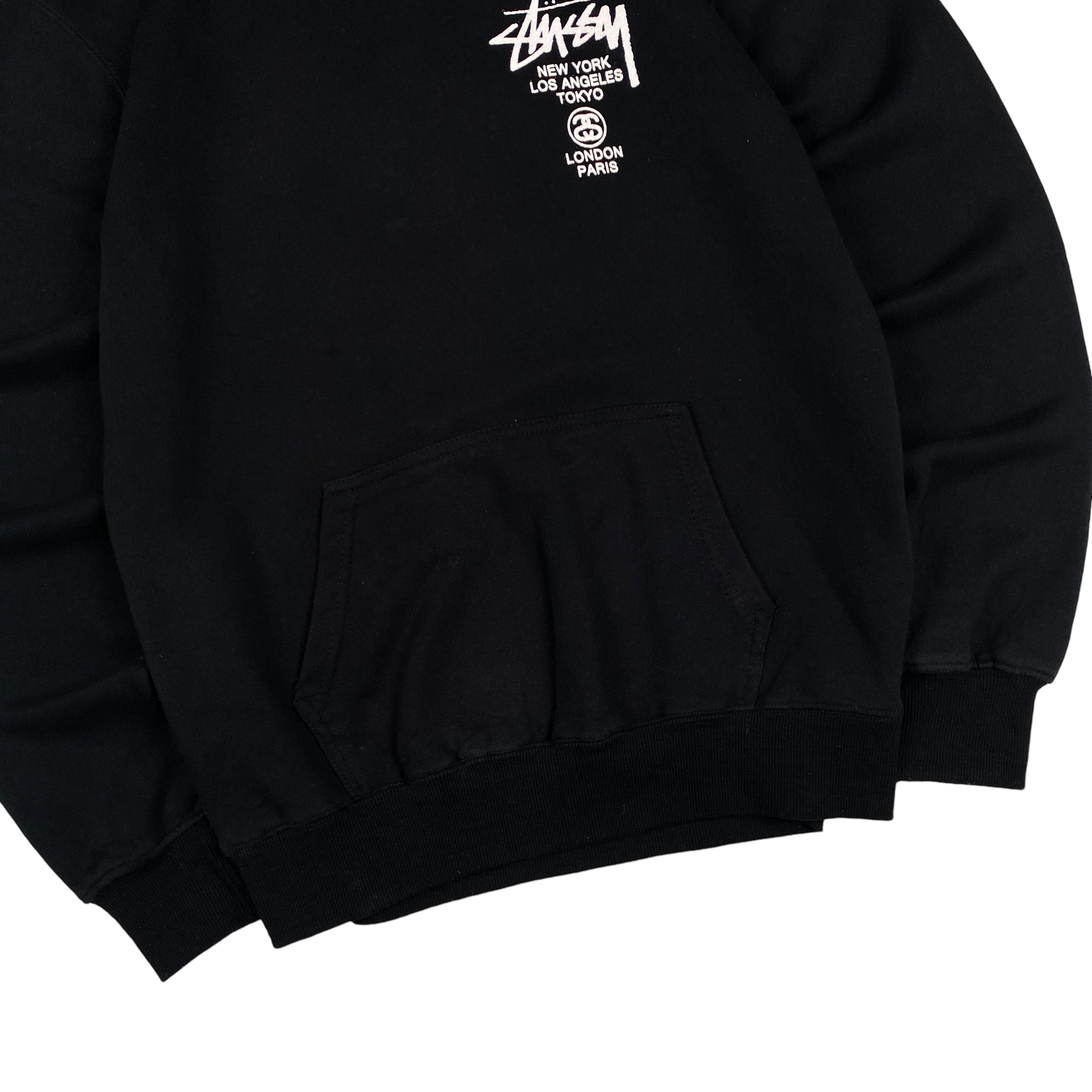 Stussy Black International Logo Hoodie