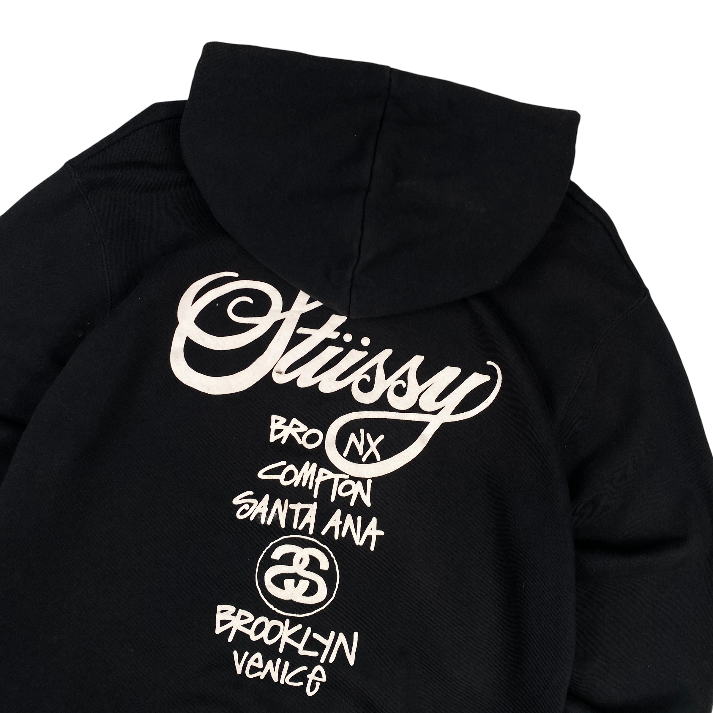 Stussy Black International Logo Hoodie