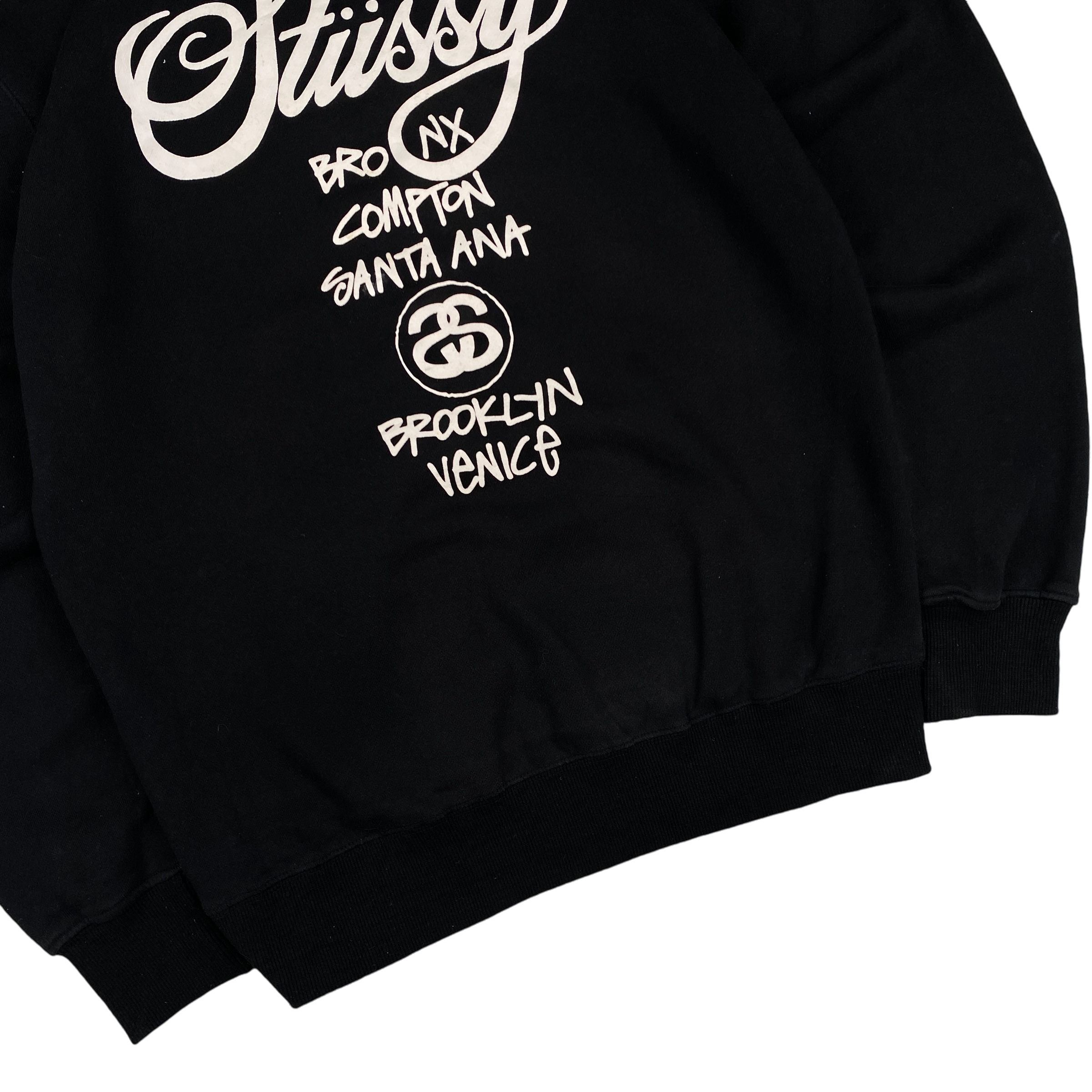 Stussy Black International Logo Hoodie