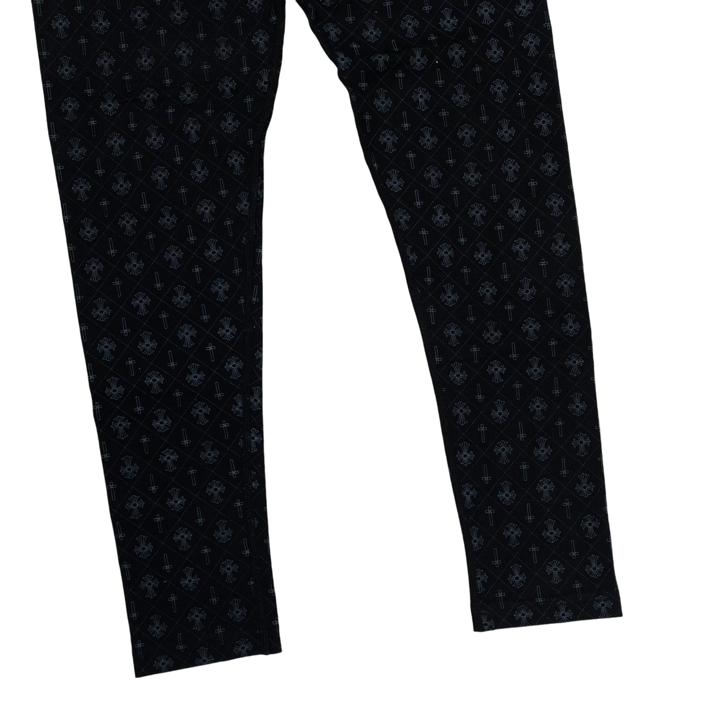 Chrome Hearts Black Multi Logo Leggings