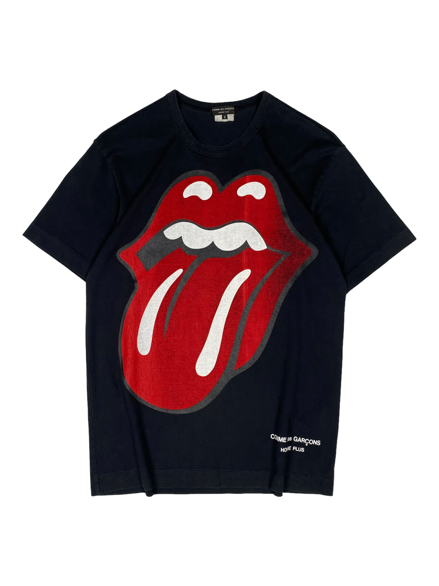 CDG Homme Plus Black Rolling Stone Tee