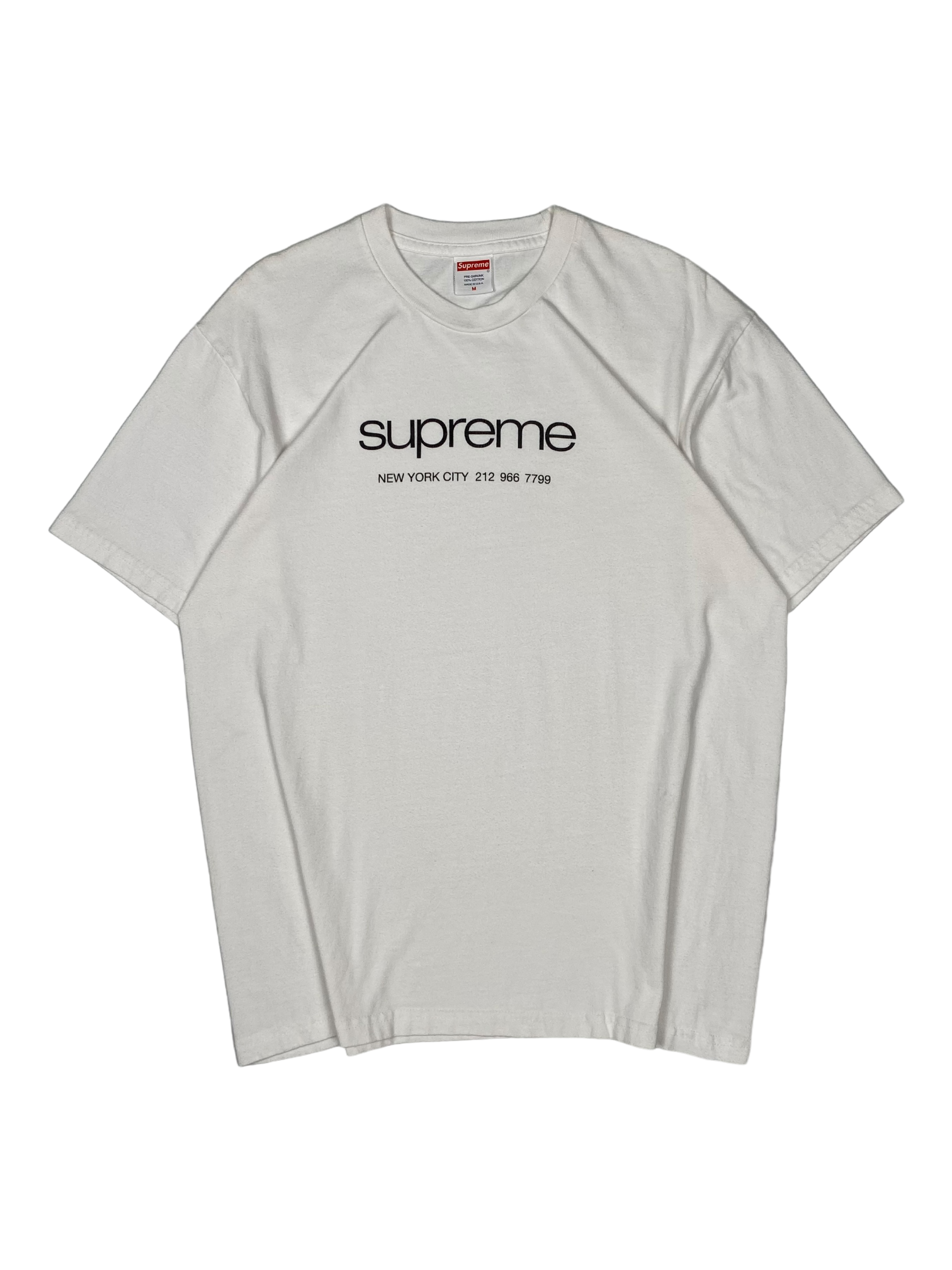 Supreme White Motion Logo Tee