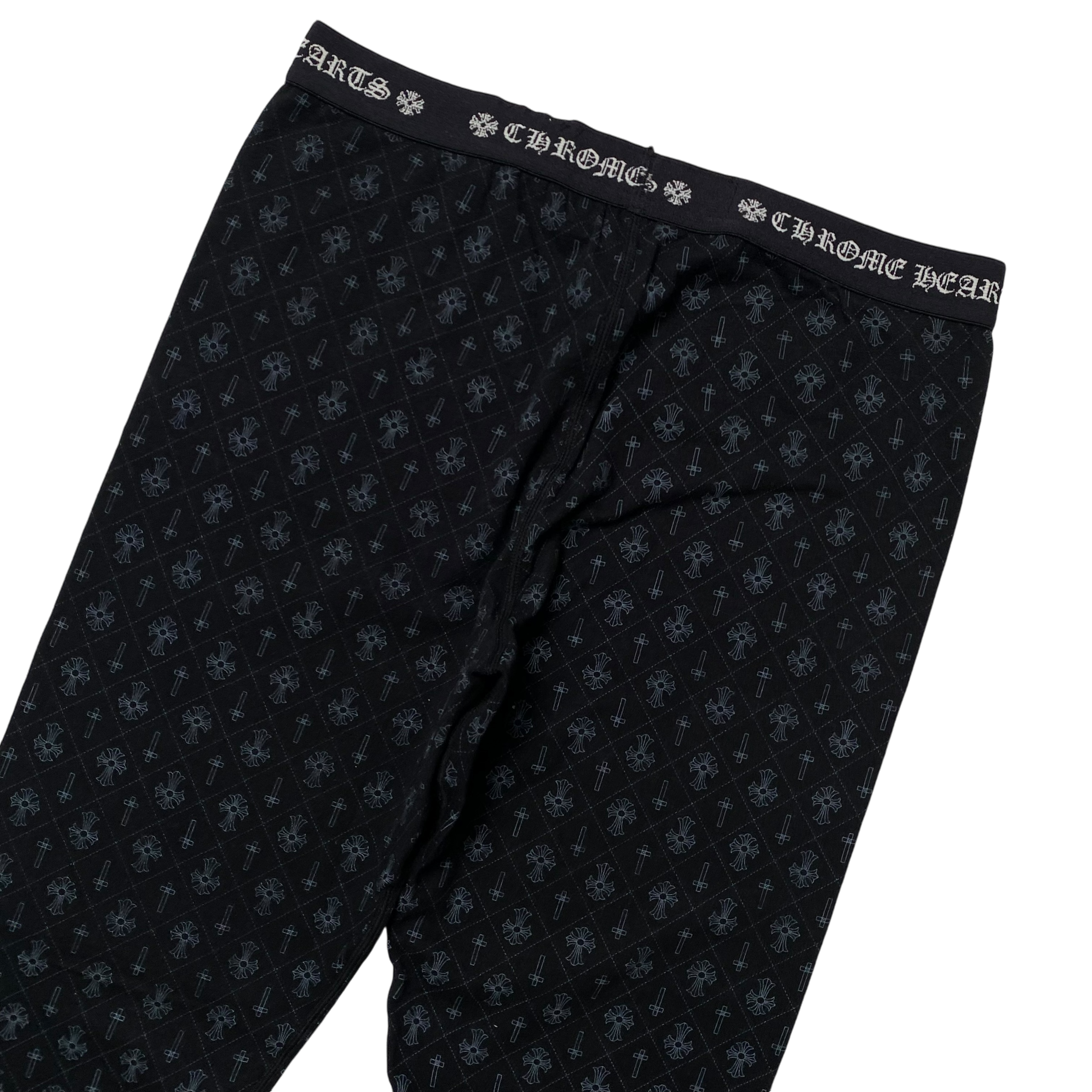 Chrome Hearts Black Multi Logo Leggings