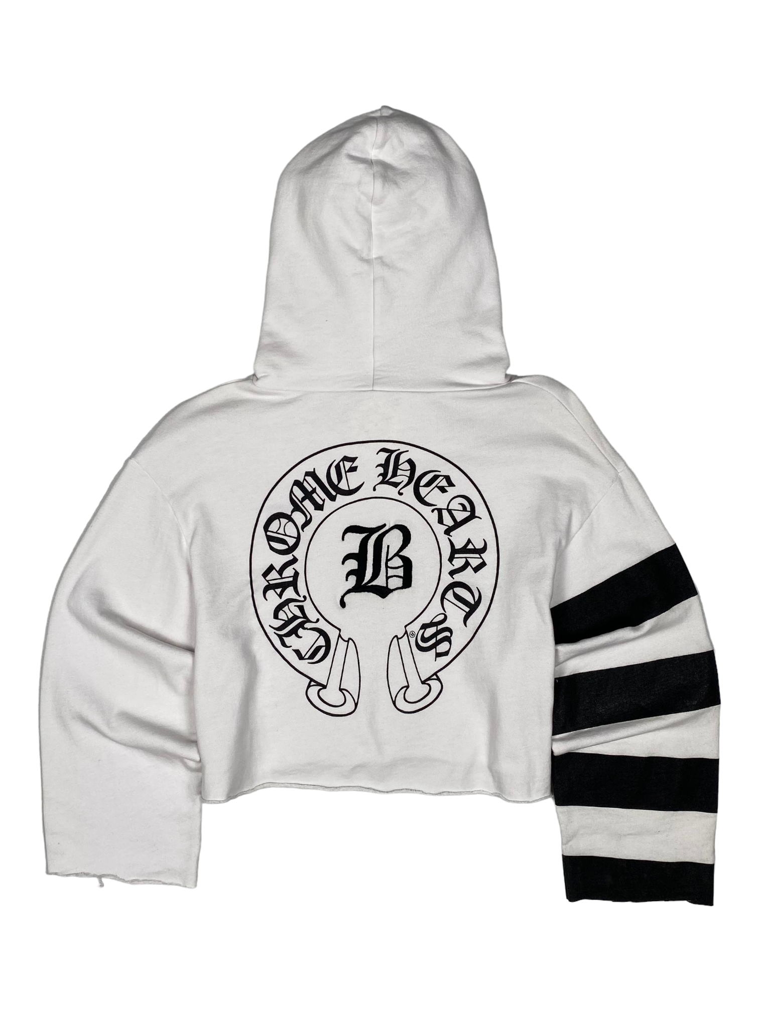 Chrome Hearts Bella Hadid White Cropped Hoodie