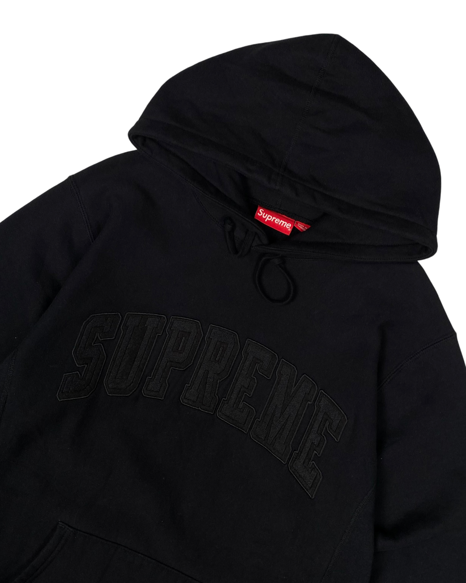 Supreme Black Arc Logo Hoodie