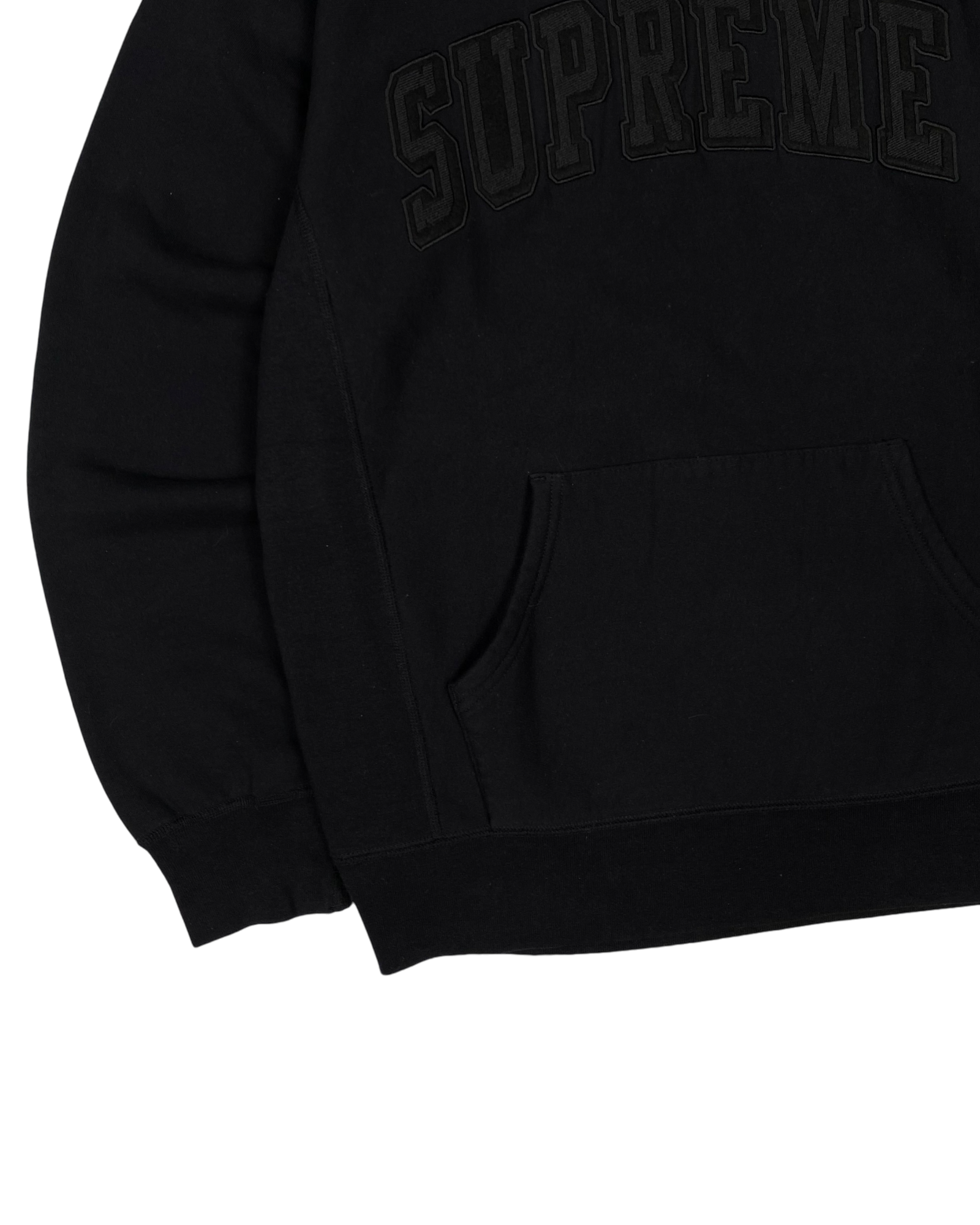 Supreme Black Arc Logo Hoodie