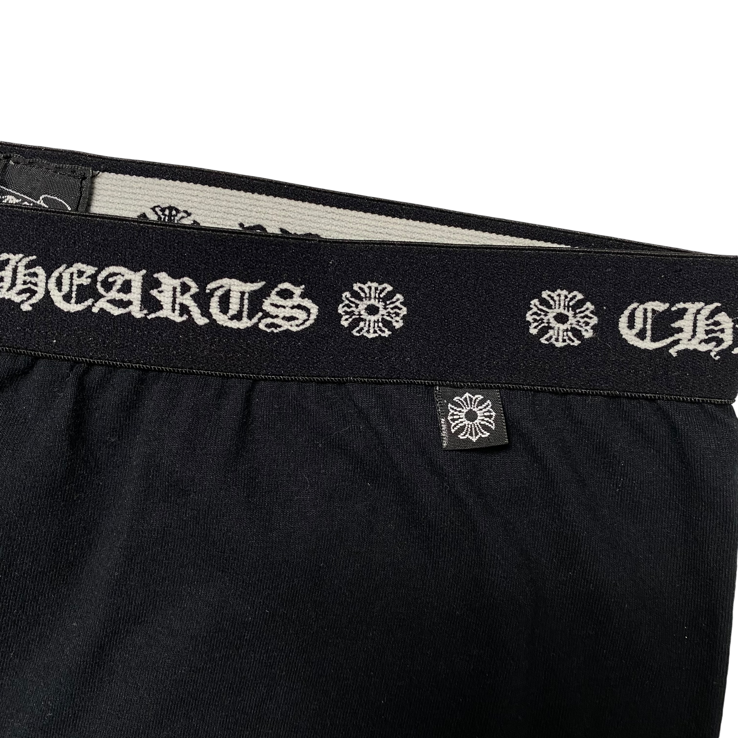 Chrome Hearts Black Horseshoe Leggings