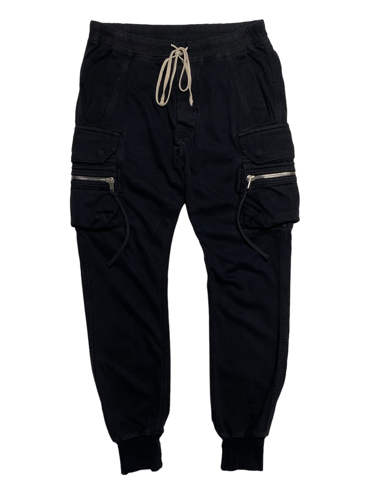 Rick Owens Black Zip Darkshdw Joggers