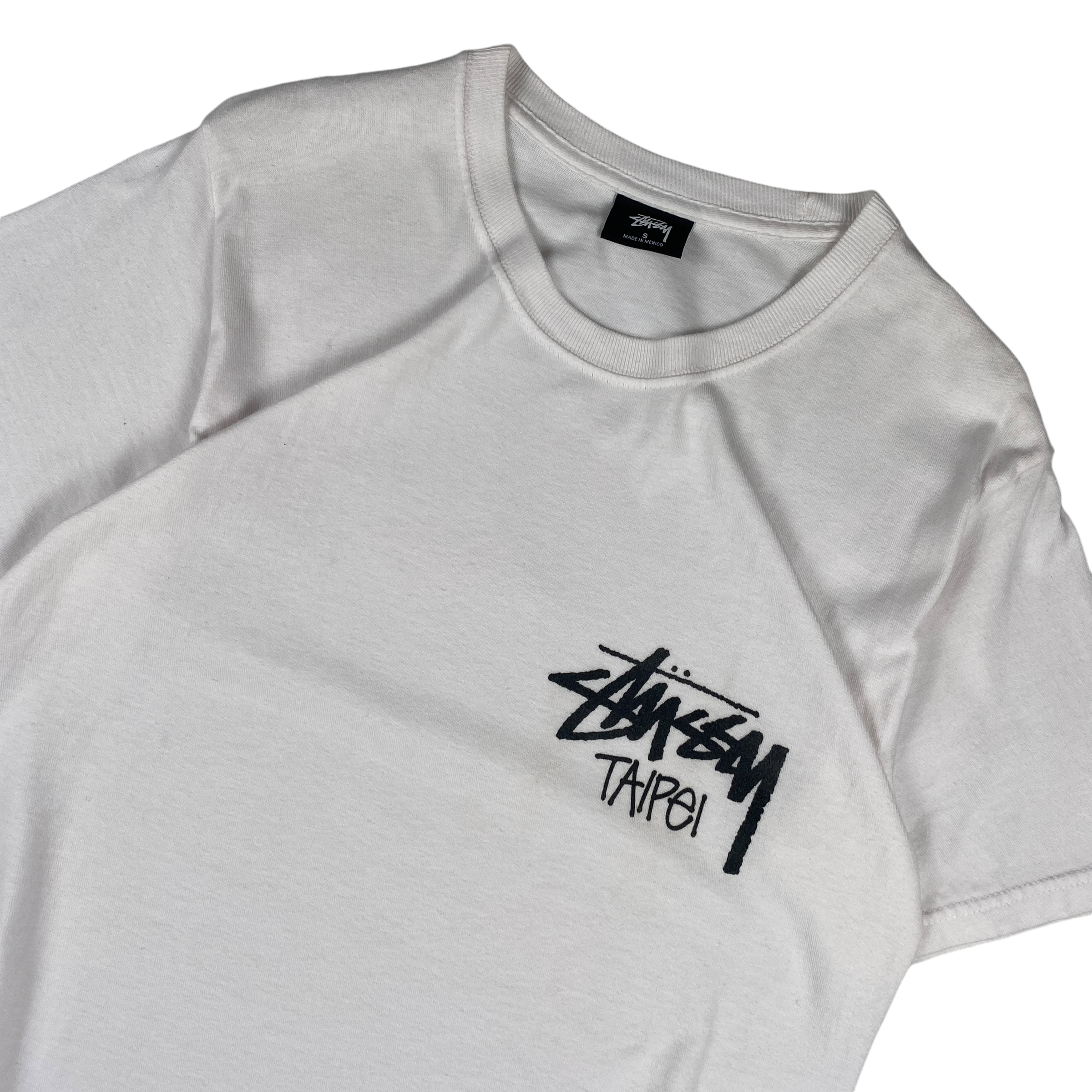 Stussy White Taipei Logo Tee