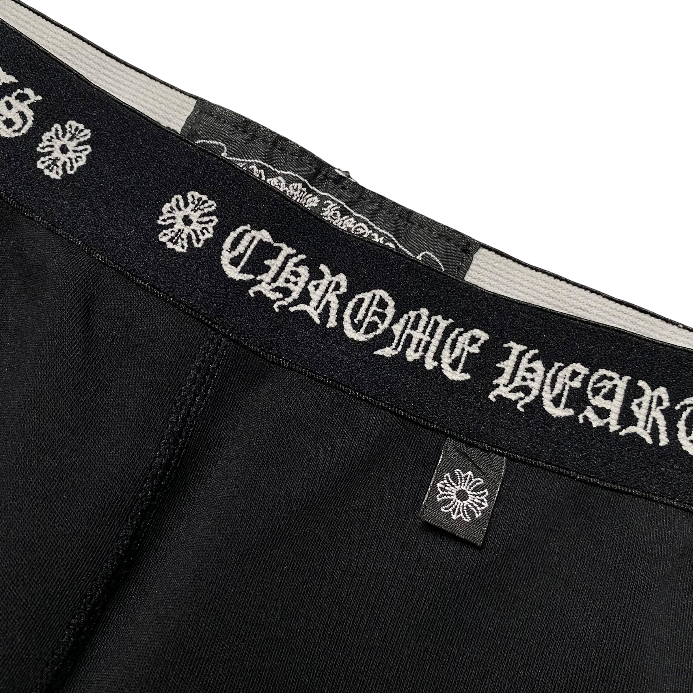 Chrome Hearts Black Spellout Logo Leggings