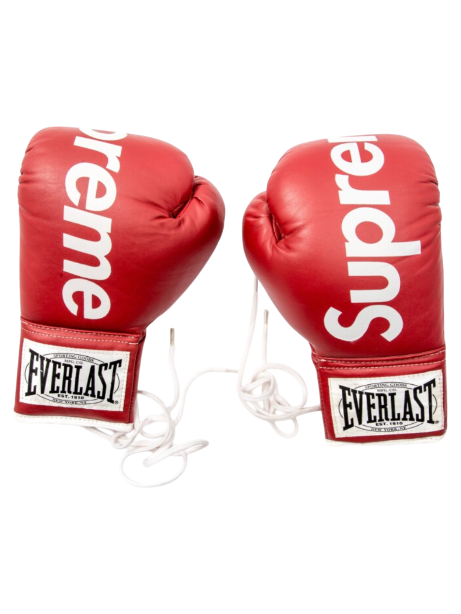 2008 Supreme Everlast Red Boxing Gloves Signed By Manny Pacquiao