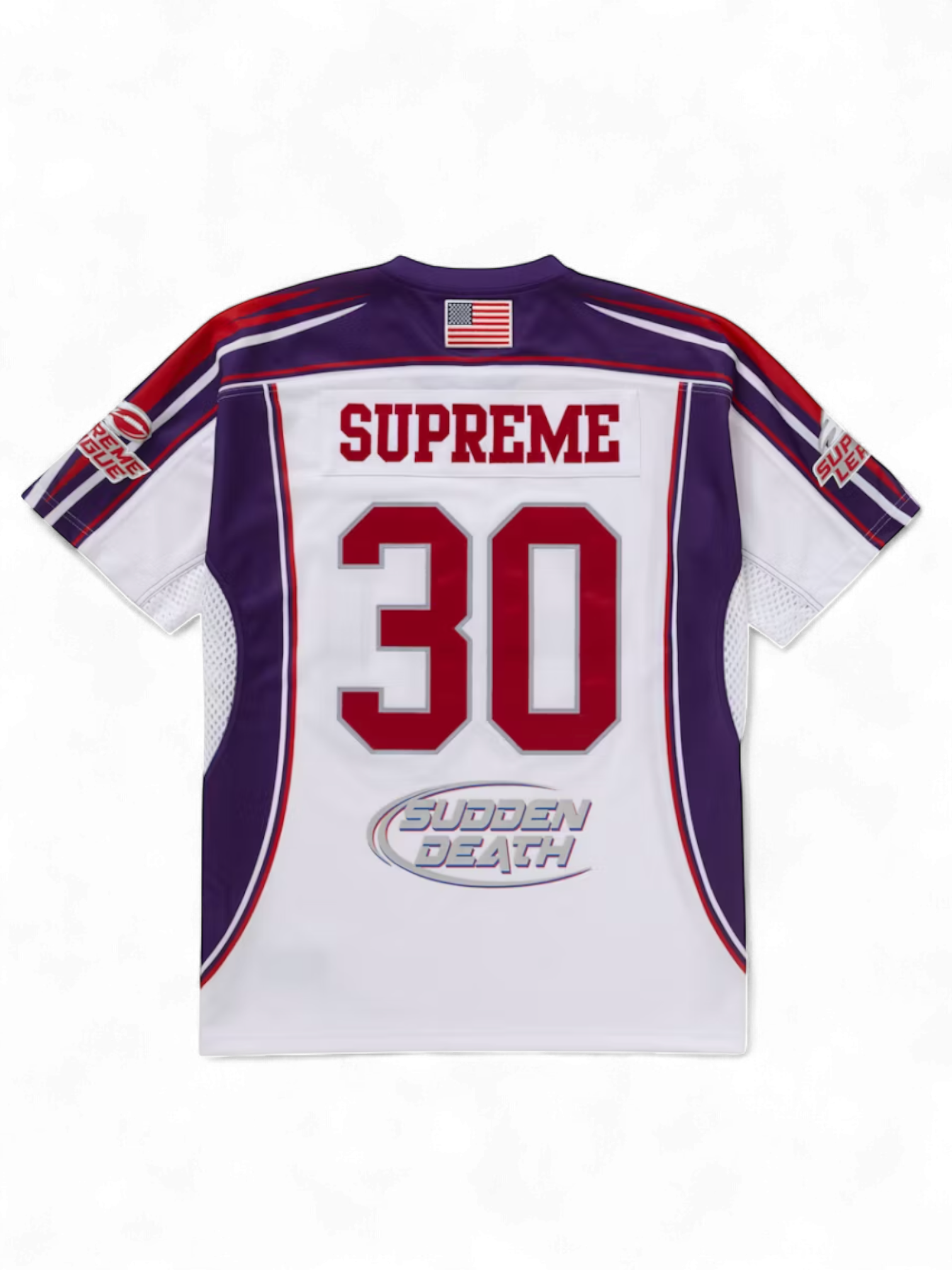 Supreme Sudden Death Purple Red Football Jersey