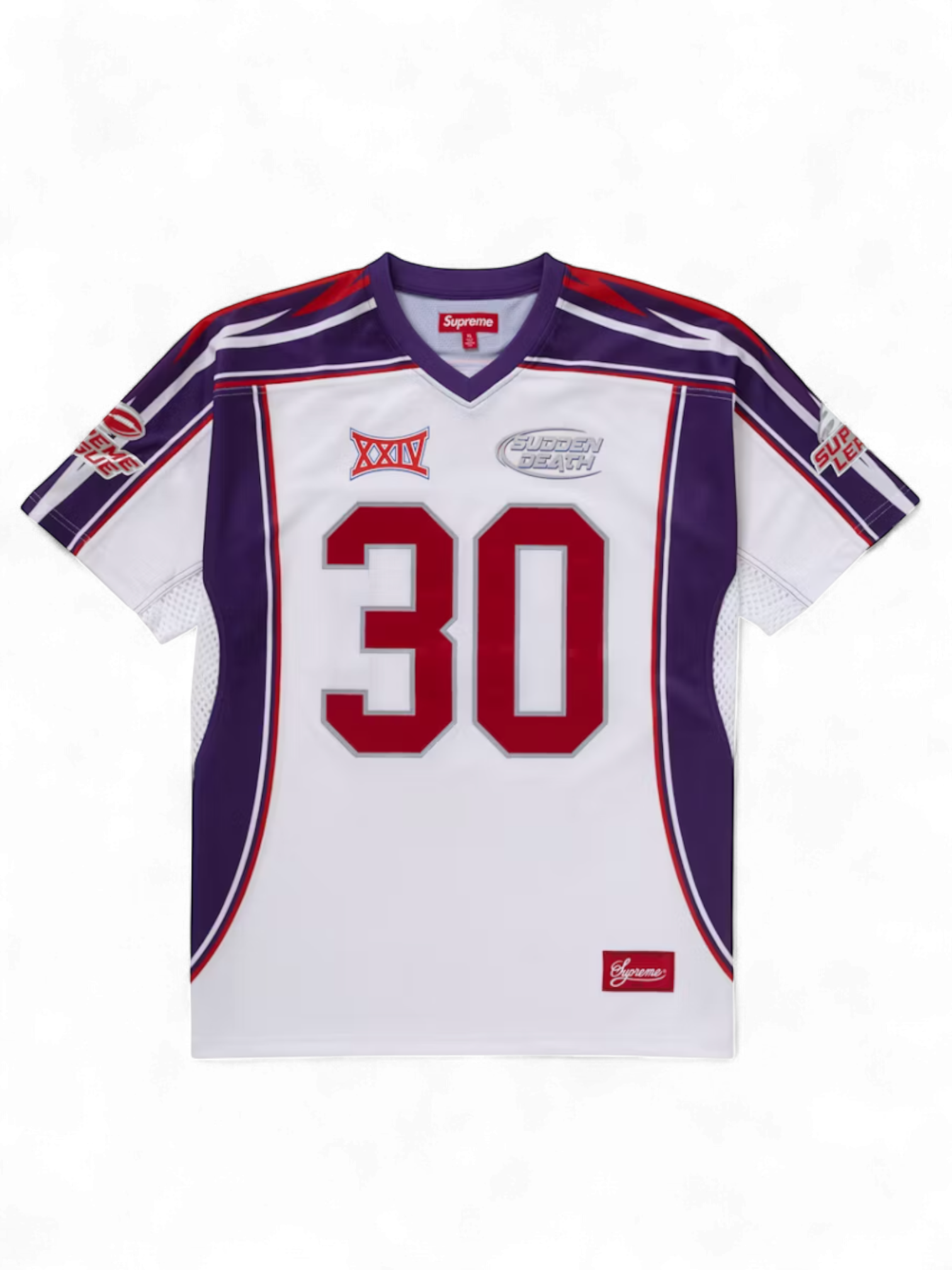 Supreme Sudden Death Purple Red Football Jersey