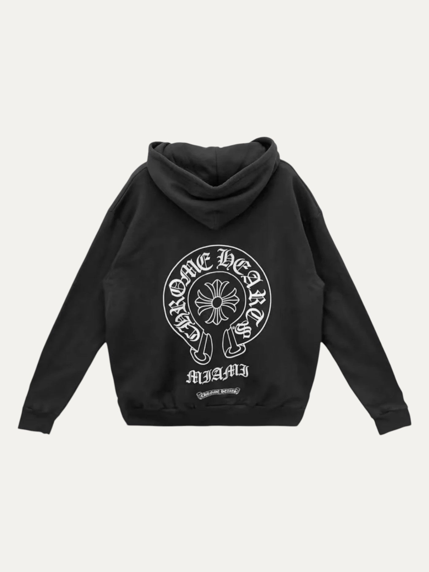Chrome Hearts Miami Exclusive Black Horseshoe Zip Up Hoodie