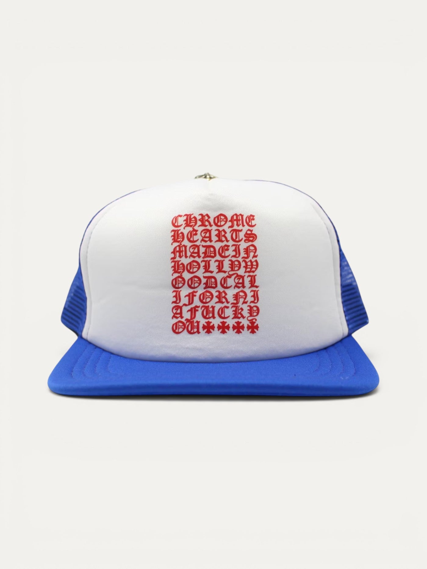 Chrome Hearts Blue Red Eye Chart Cap