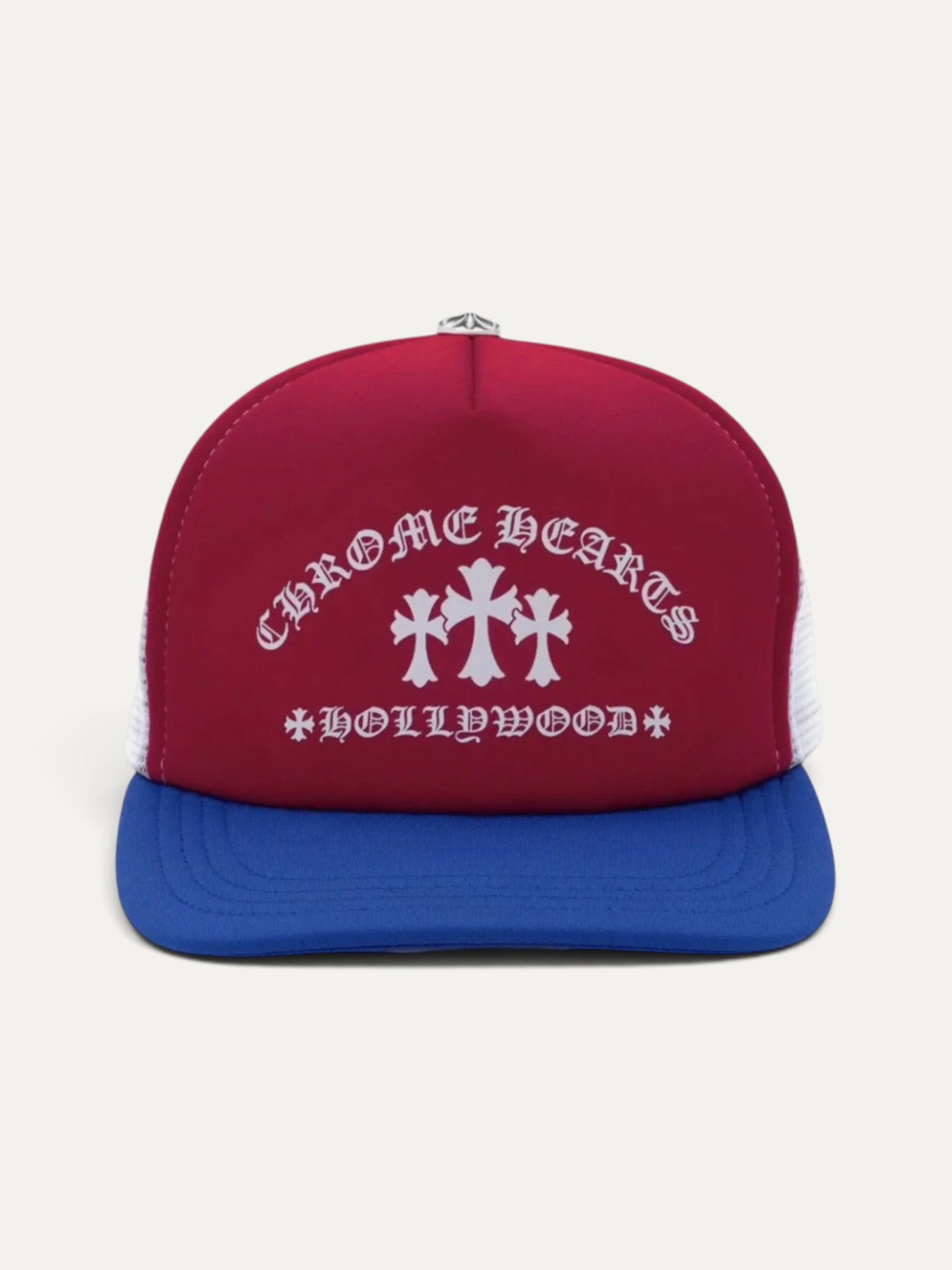 Chrome Hearts USA Cemetery Cross Hollywood Trucker Cap