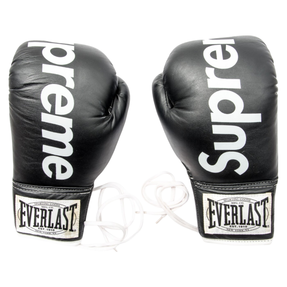 2008 Supreme Everlast Black Boxing Gloves