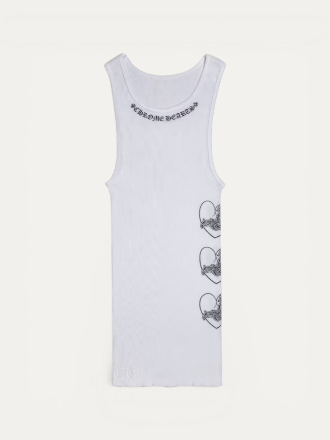 Chrome Hearts Love You Rib Tank Top White