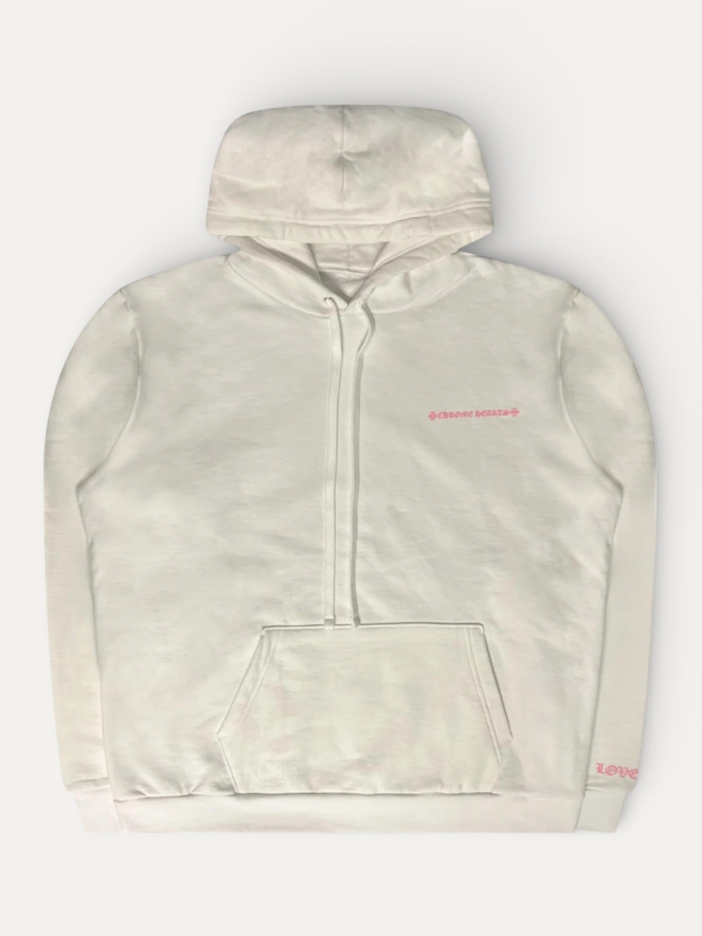 Chrome Hearts Laurie Lynn Stark "Love You" White Pink Hoodie