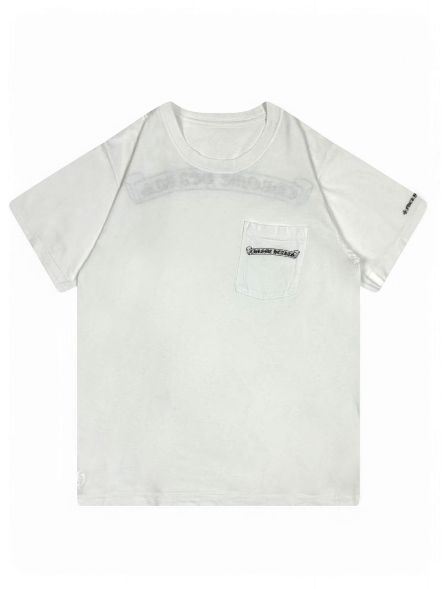 Chrome Hearts White Spellout Logo Tee