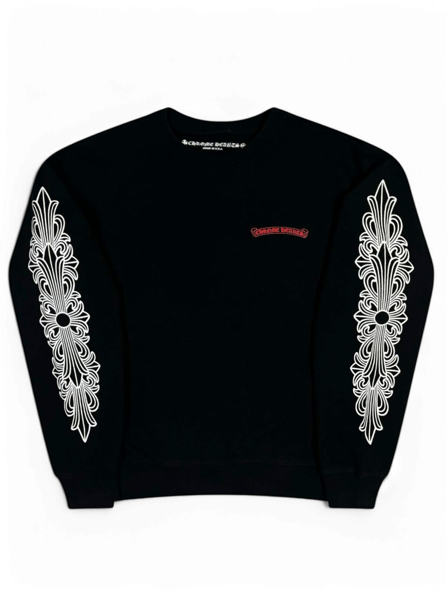Chrome Hearts Matty Boy Flower Chomper Black Crewneck