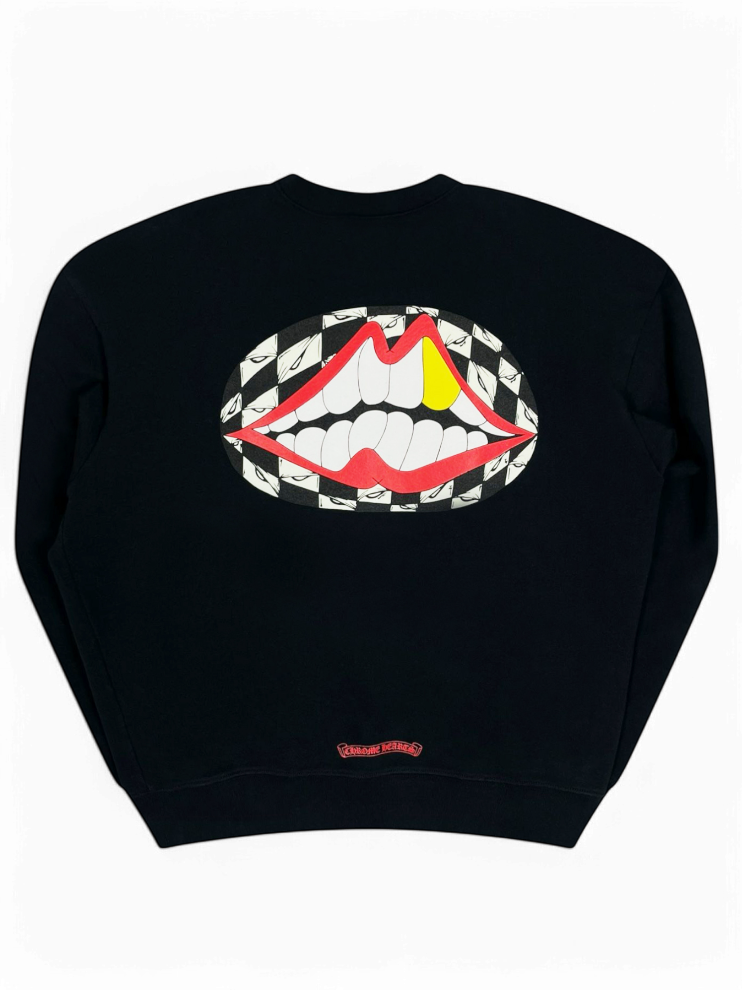 Chrome Hearts Matty Boy Flower Chomper Black Crewneck