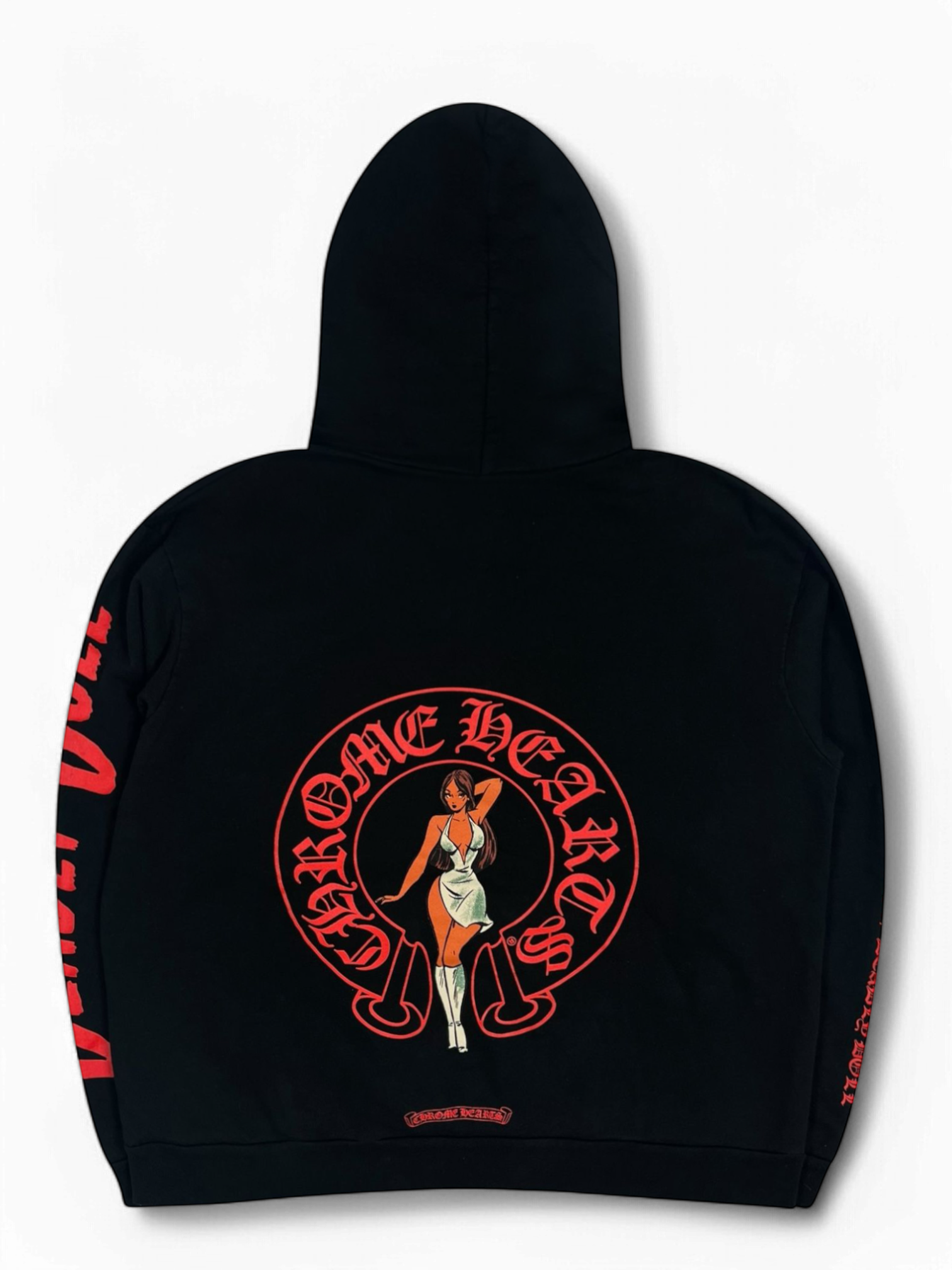 Chrome Hearts Deadly Doll Black Red Hoodie