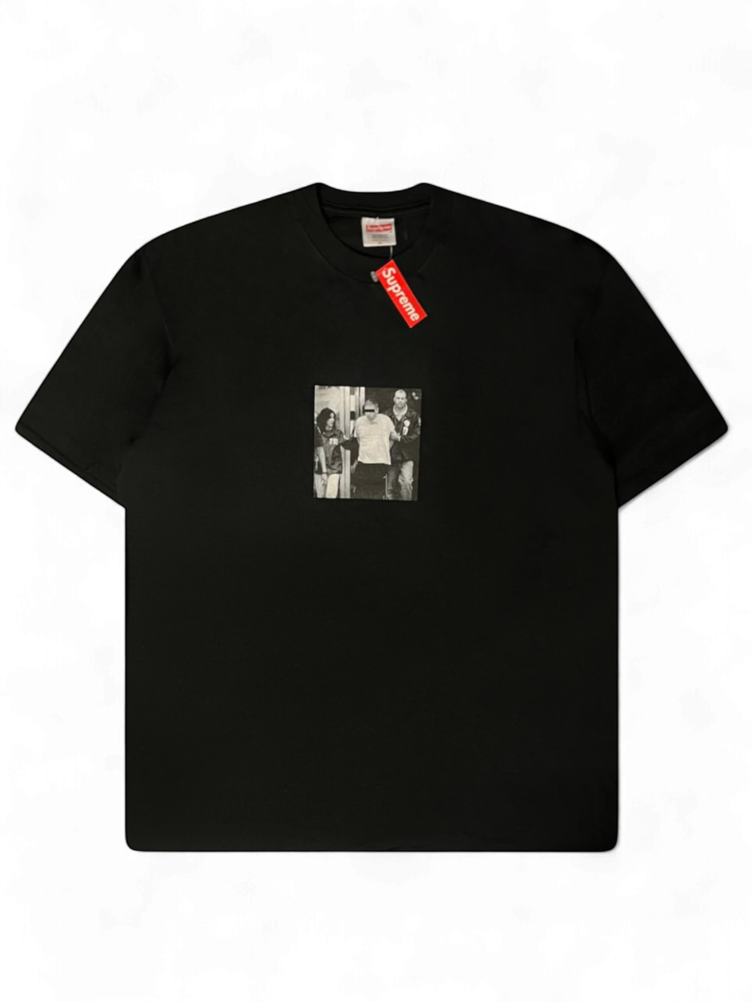 2005 Supreme Illegal Business Controls America Black Tee