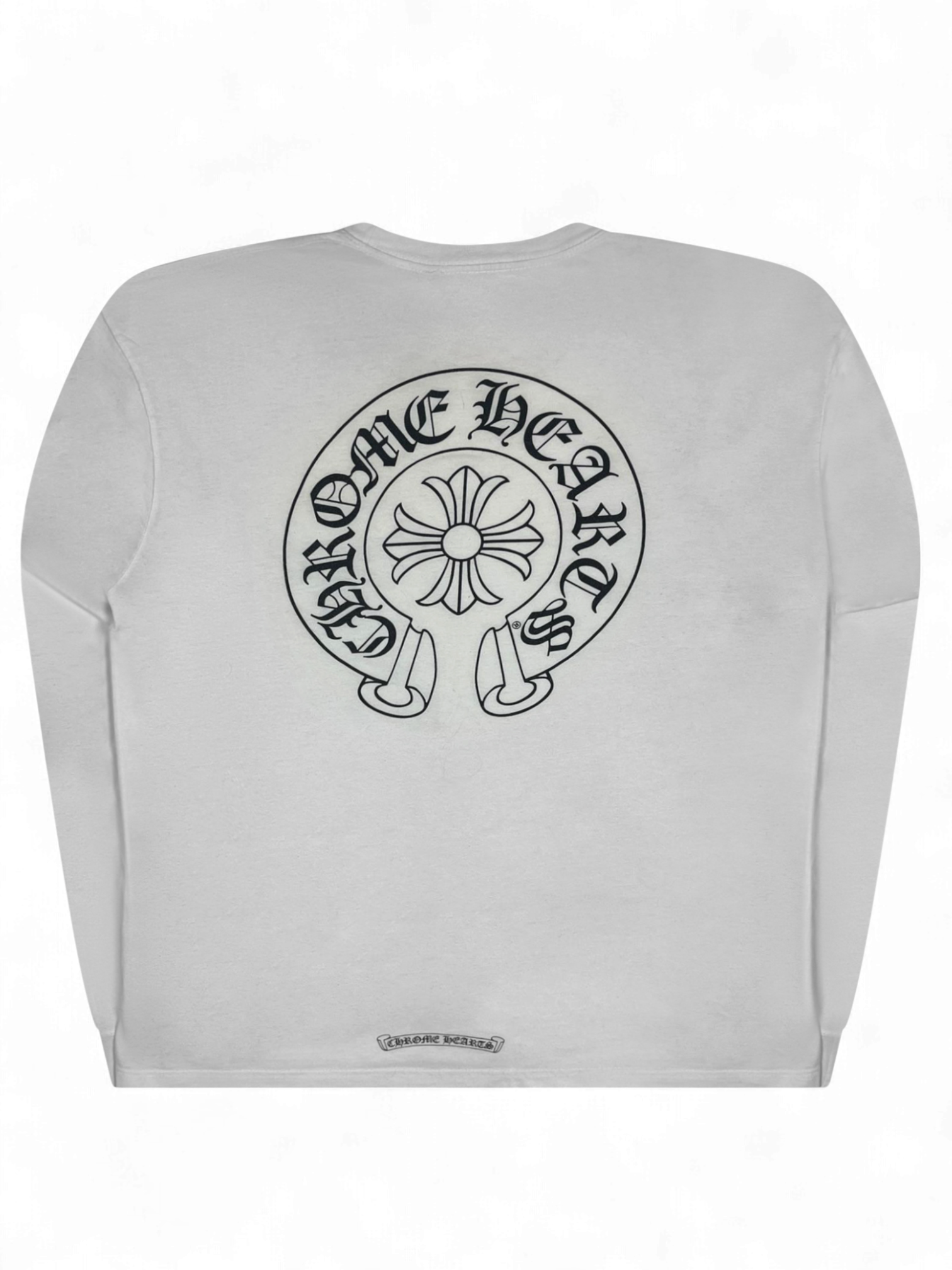 Chrome Hearts White Gradient Horseshoe Longsleeve