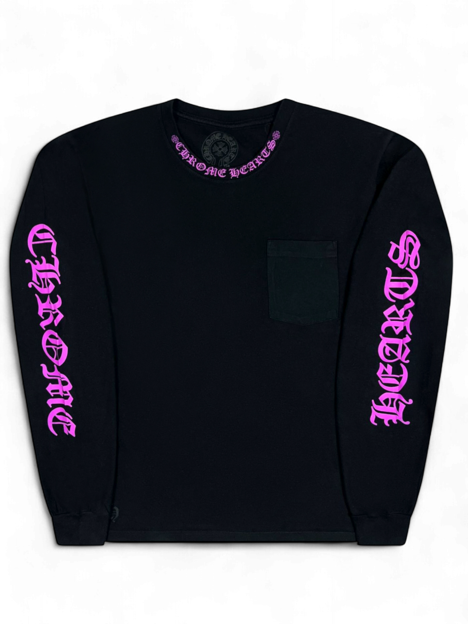 Chrome Hearts Purple Black Neck Logo Longsleeve
