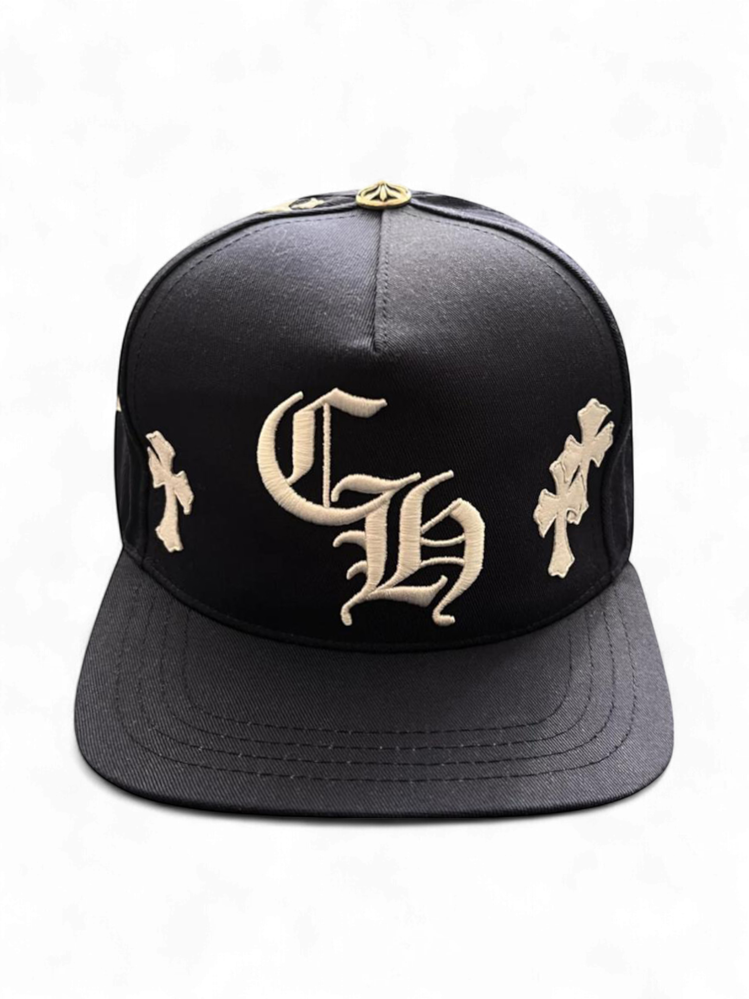 Chrome Hearts Navy Cross Patch Baseball Cap