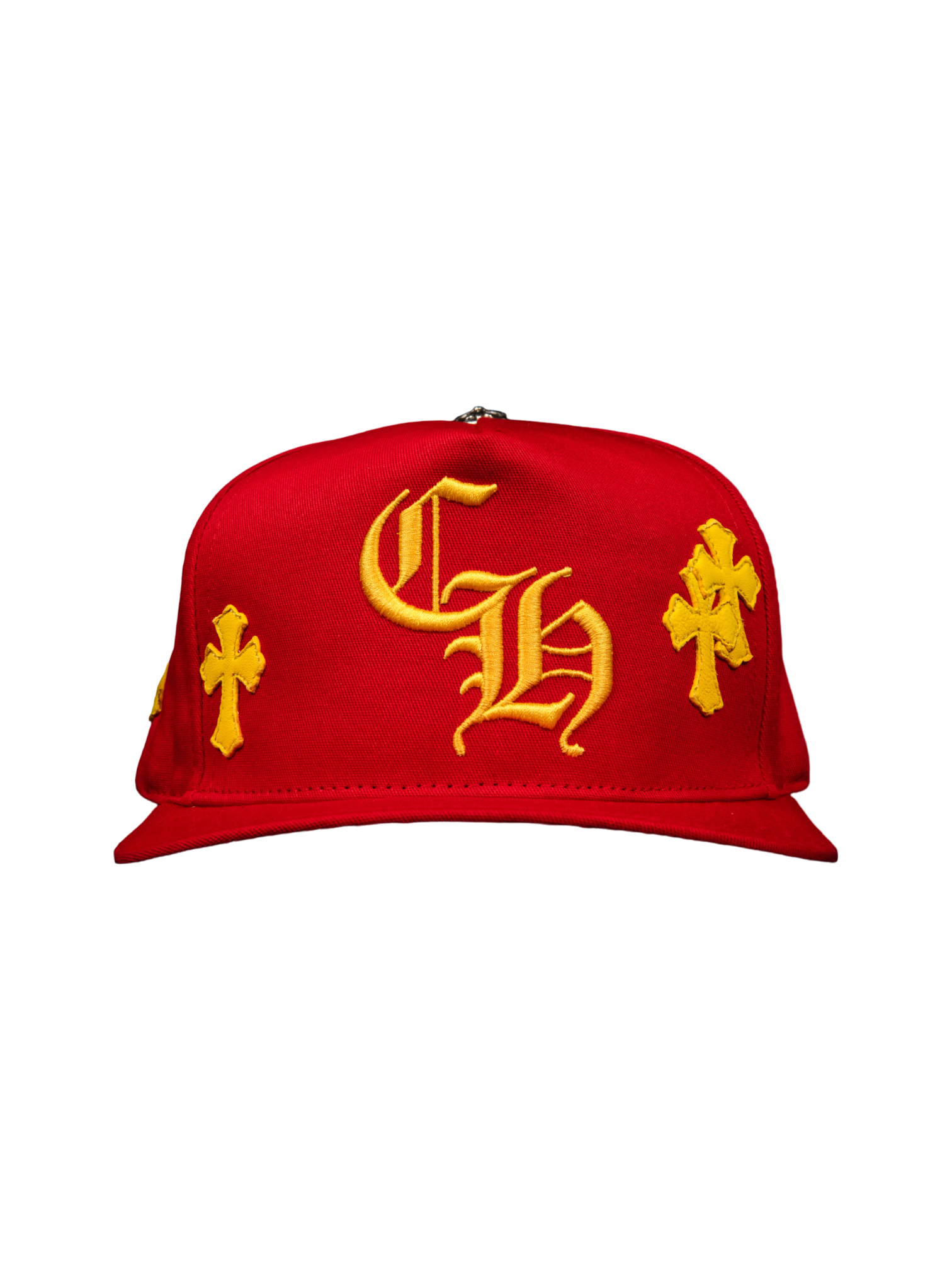 Chrome Hearts Red Yellow Cross Patch Baseball Hat