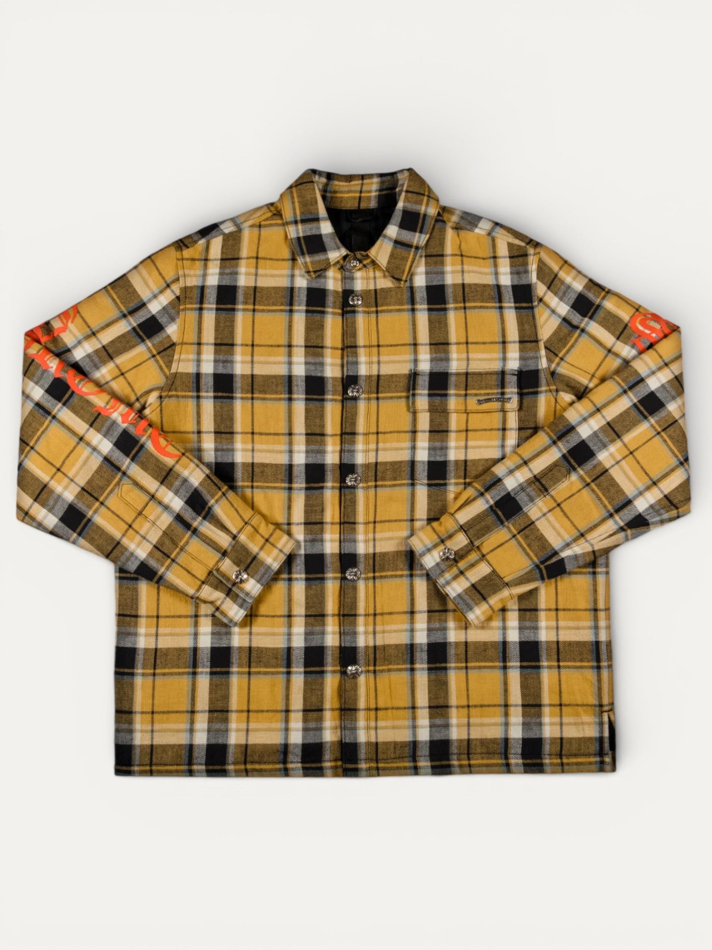 Chrome Hearts Yellow Padded Flannel Jacket