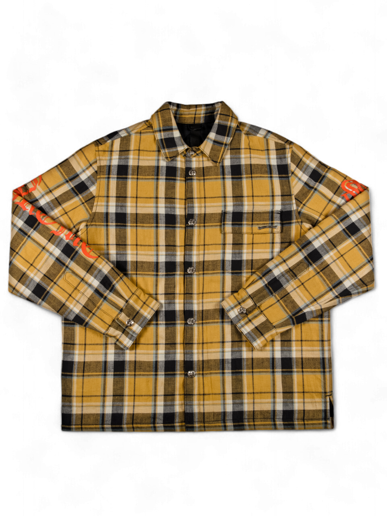 Chrome Hearts Yellow Padded Flannel Jacket