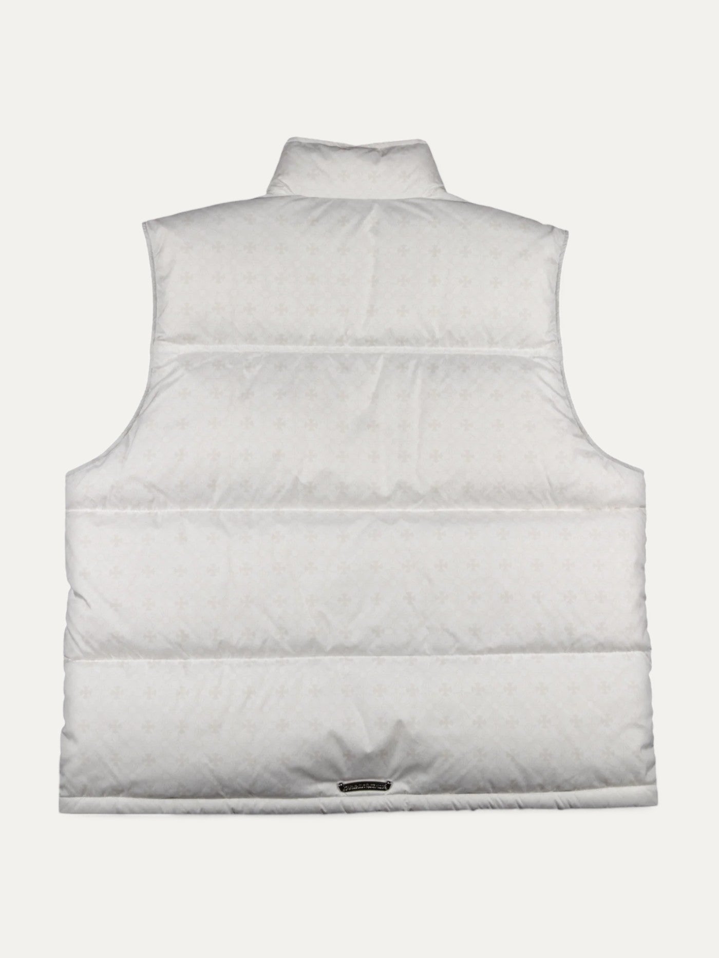 Chrome Hearts White Mini Plus Monogram Puffer Vest